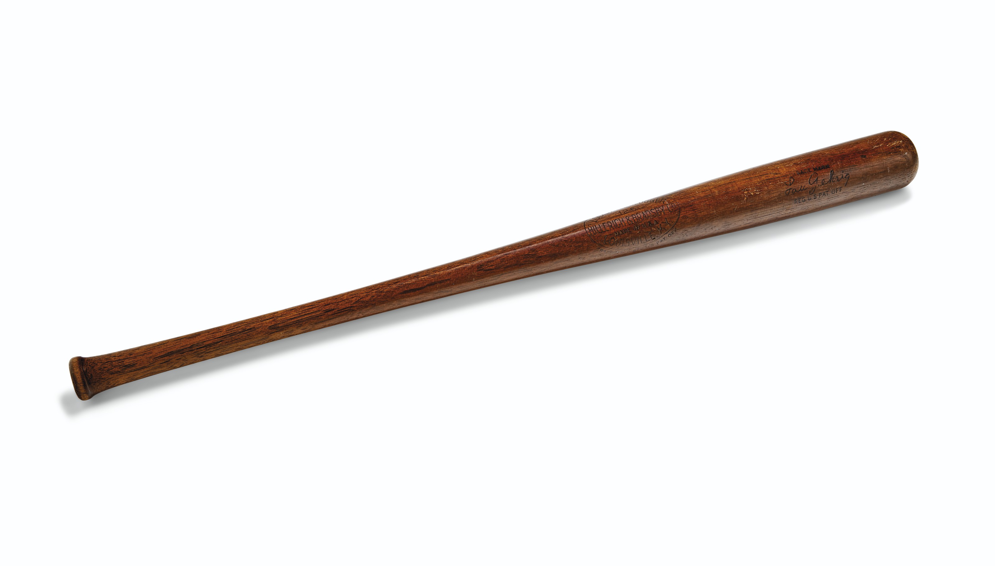 Rare Lou Gehrig Professional Model Baseball bat c.192931 (PSA/DNA GU 8