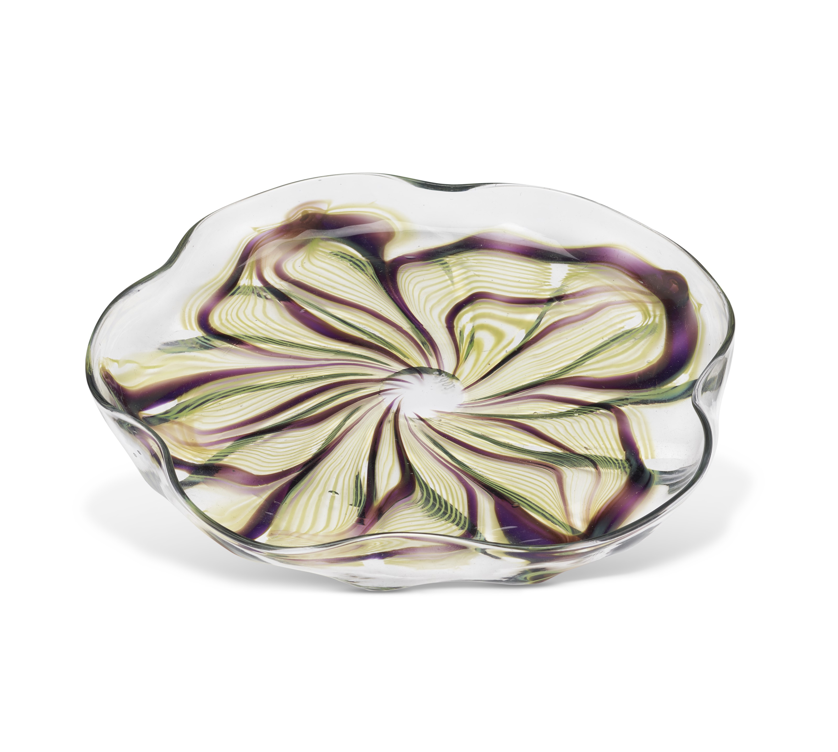 Tiffany Studios. A Favrile glass paperweight plate, circa 1899-1922, sold for $1,125 on 17 September 2020 at Christie's Online