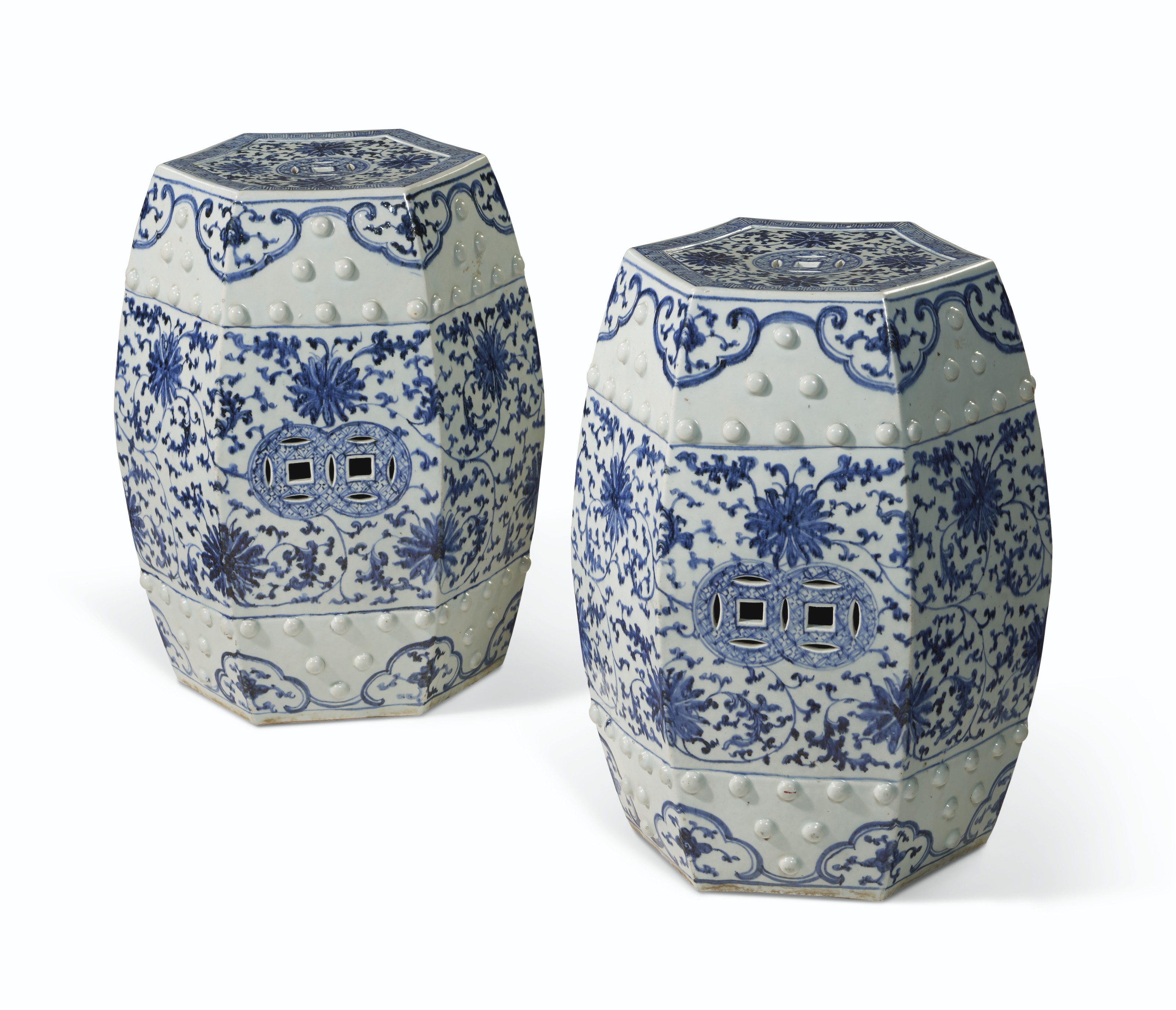 Pair of Chinese Porcelain Blue & White