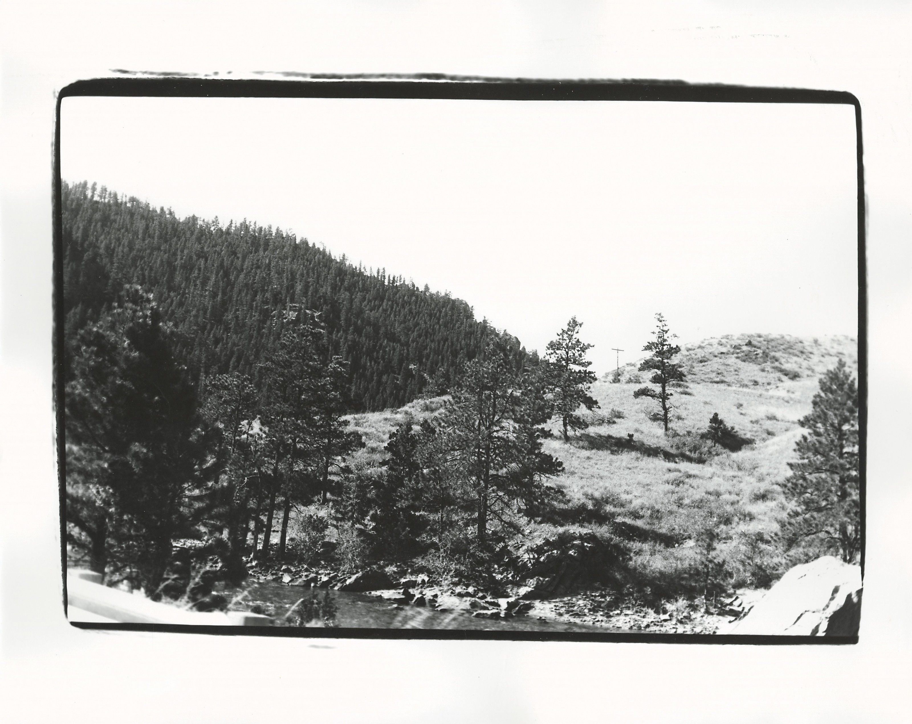 Andy Warhol (1928-1987), Mountains, 1981. Unique gelatin silver print. 8 x 10 in (20.3 x 25.4 cm). Estimate: $2,500-3,500. Offered in Andy Warhol: Better Days, 28 April to 6 May 2020, Online. Artwork: &copy; 2020 The Andy Warhol Foundation for the Visual Arts, Inc.