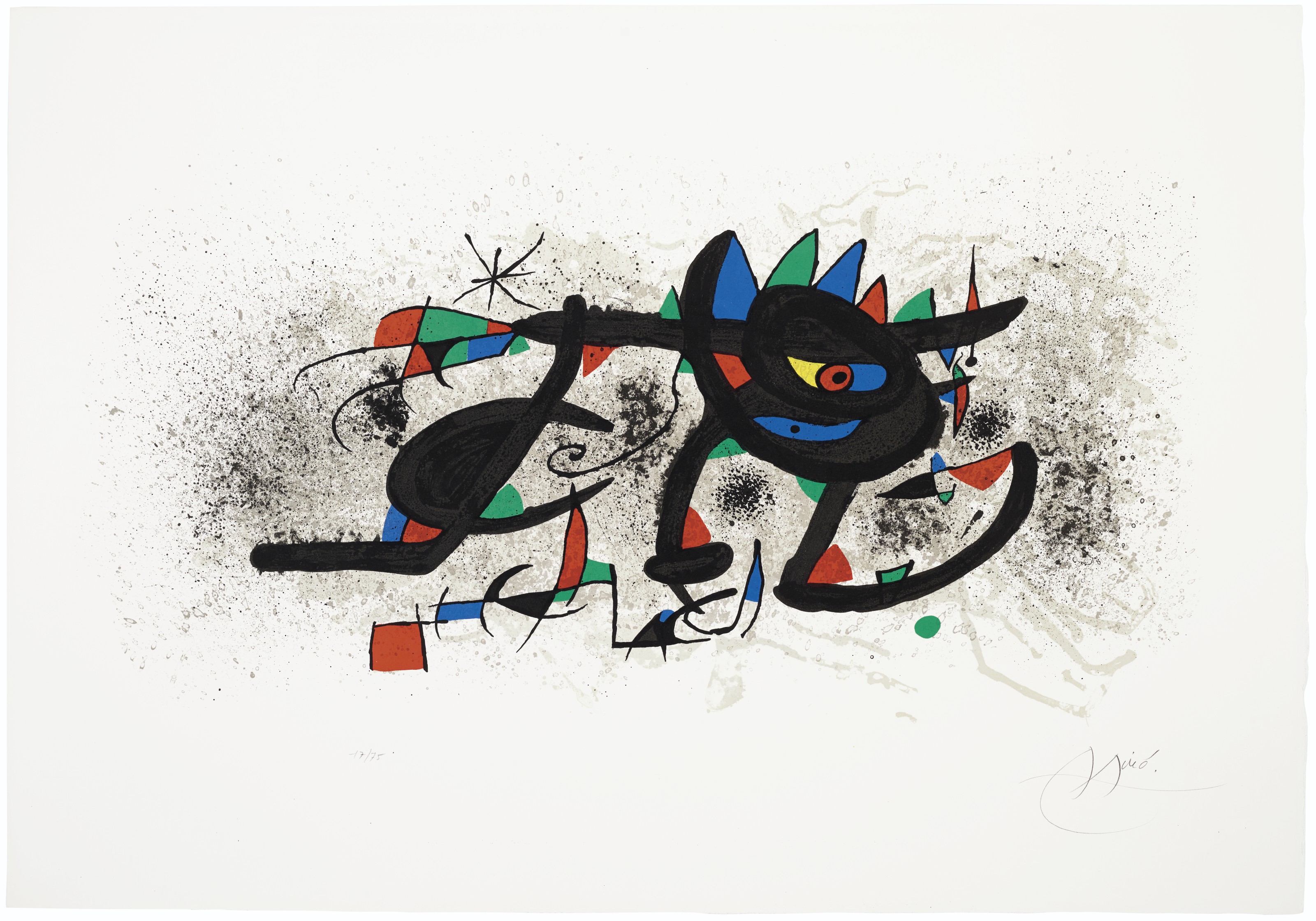 Joan Miro、LE GRAND NU DEBOUT、画集画、新品額装付 Caviar20_Joan-Miro-Obra-