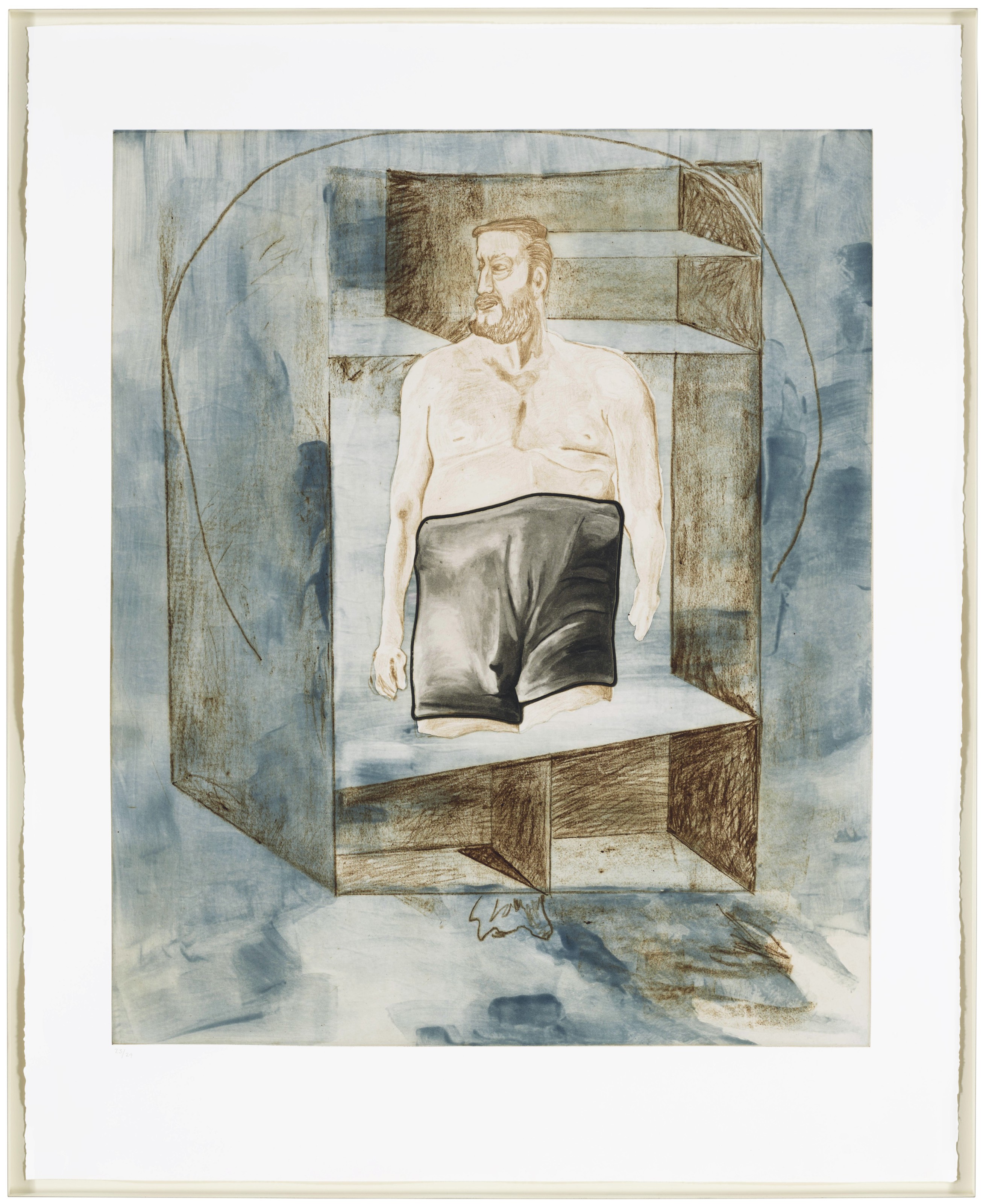 Lithographie décalée MARTIN KIPPENBERGER Ce que Dieu règne, je peux