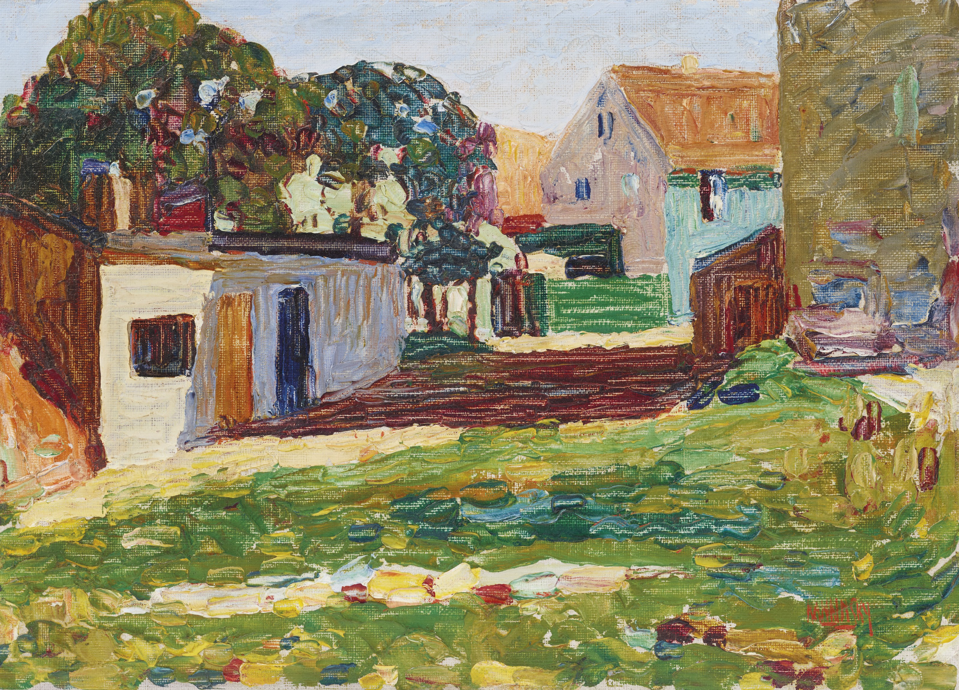 Wassily Kandinsky (1866-1944), Schwabing—Das weisse haus | Christie's