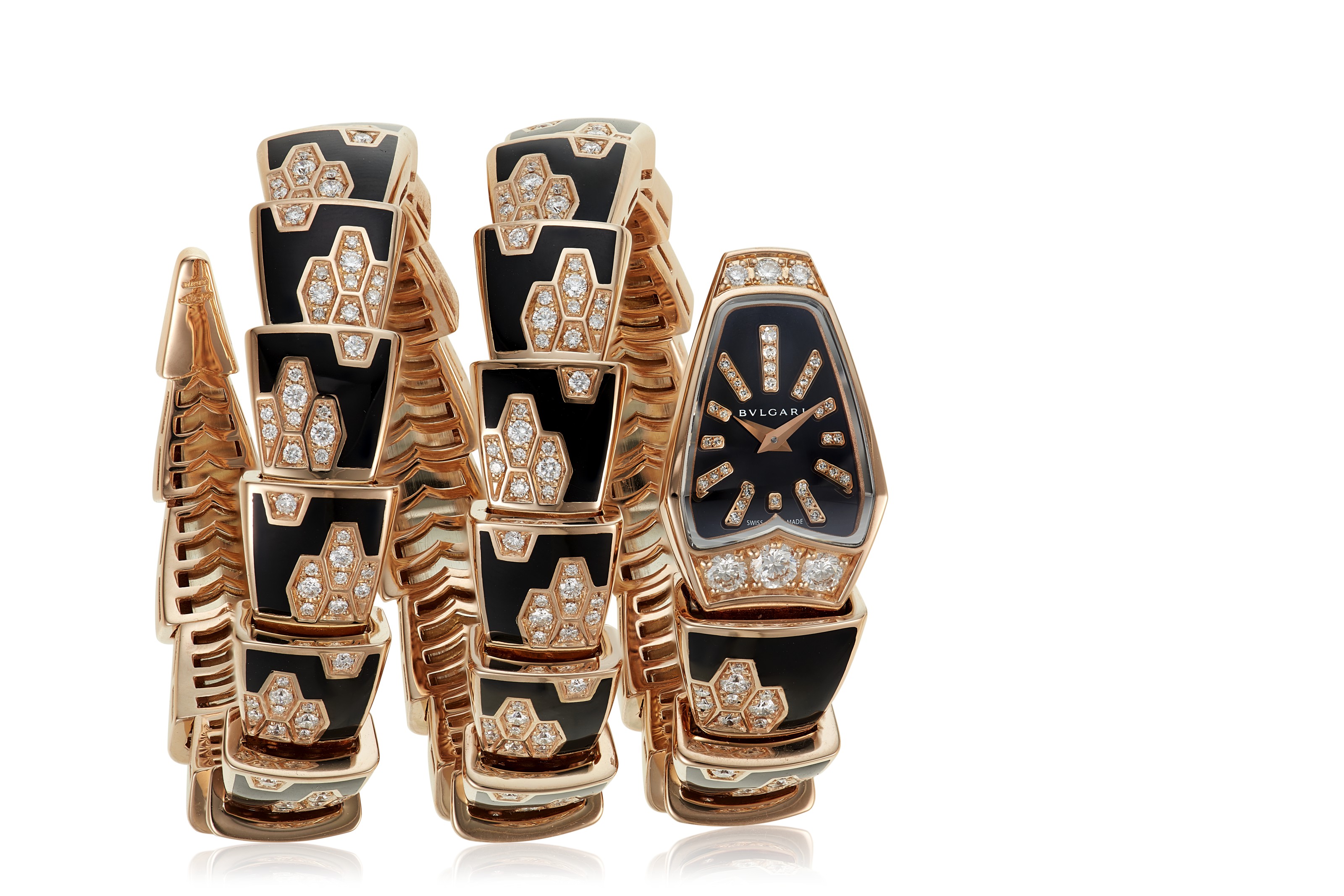 BULGARI ENAMEL AND DIAMOND 'SERPENTI' WATCH, | Christie's