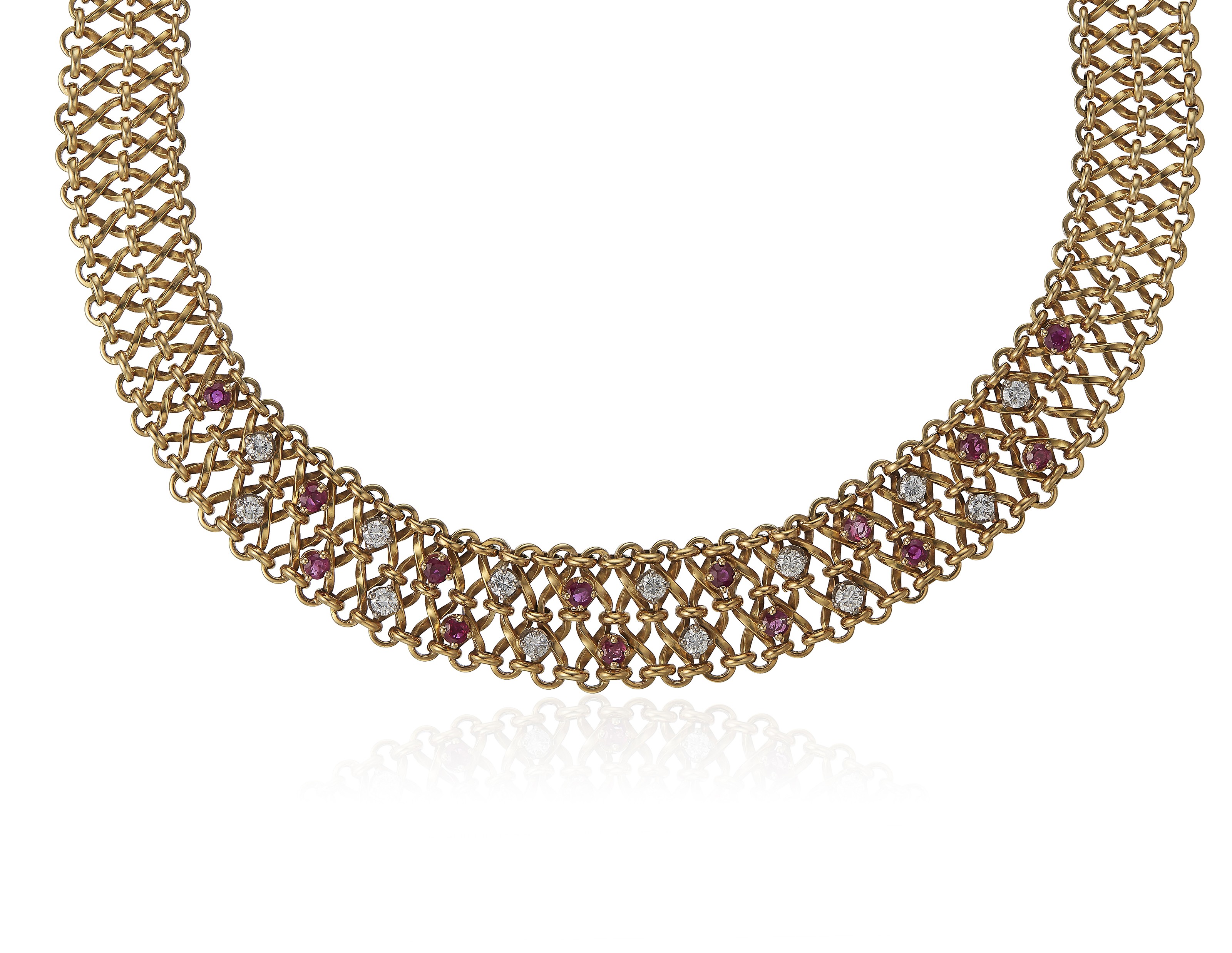 DIAMOND, RUBY AND GOLD NECKLACE, Christie’s