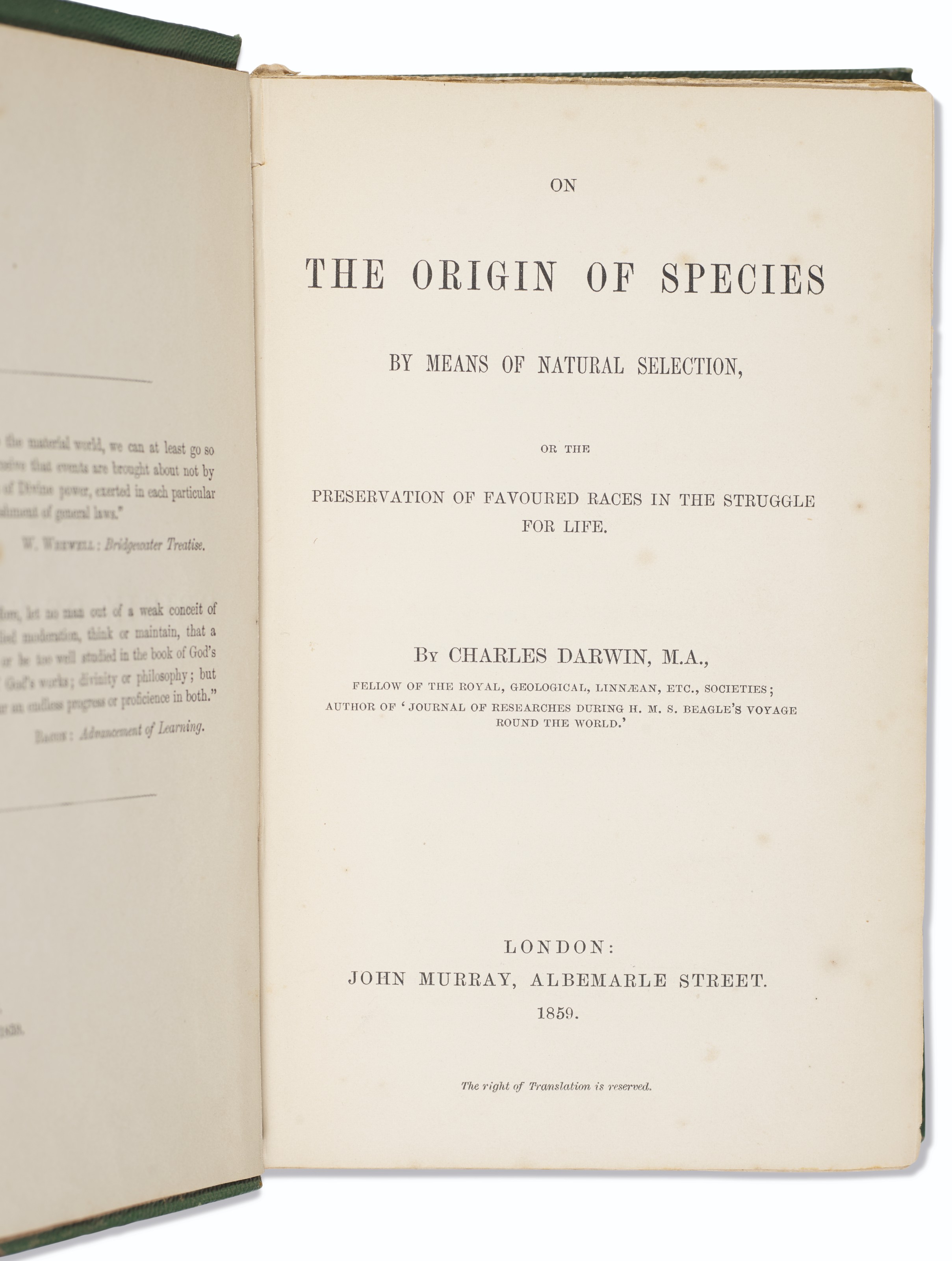 on the origin of species