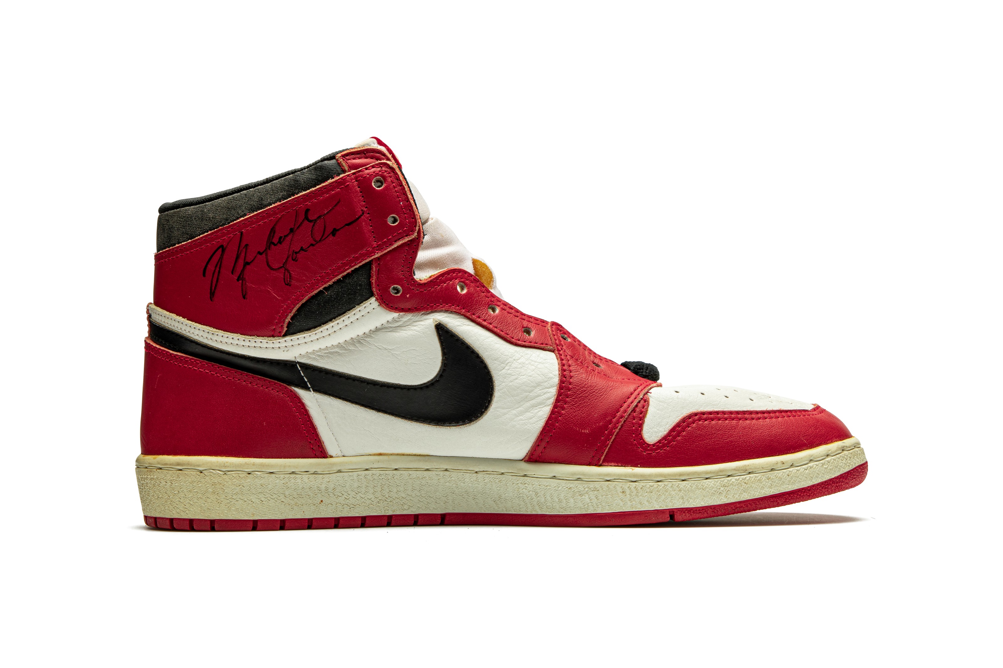 Air Jordan TYPS, Player Exclusive Signed Sneaker, Nike, 1985