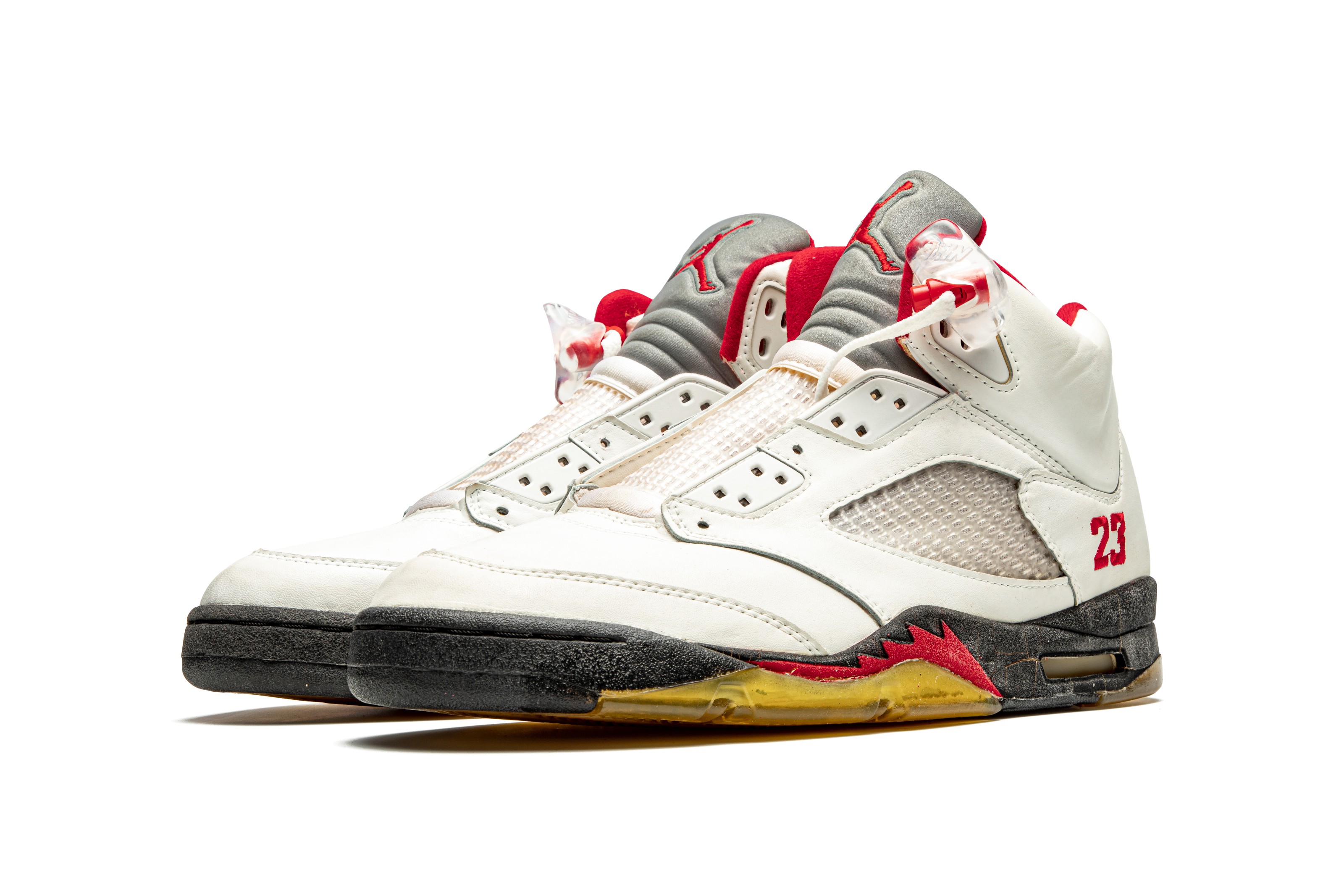 Air Jordan 5 “Fire Red,” Player Exclusive Sneaker, Nike, 1990 | Christie's