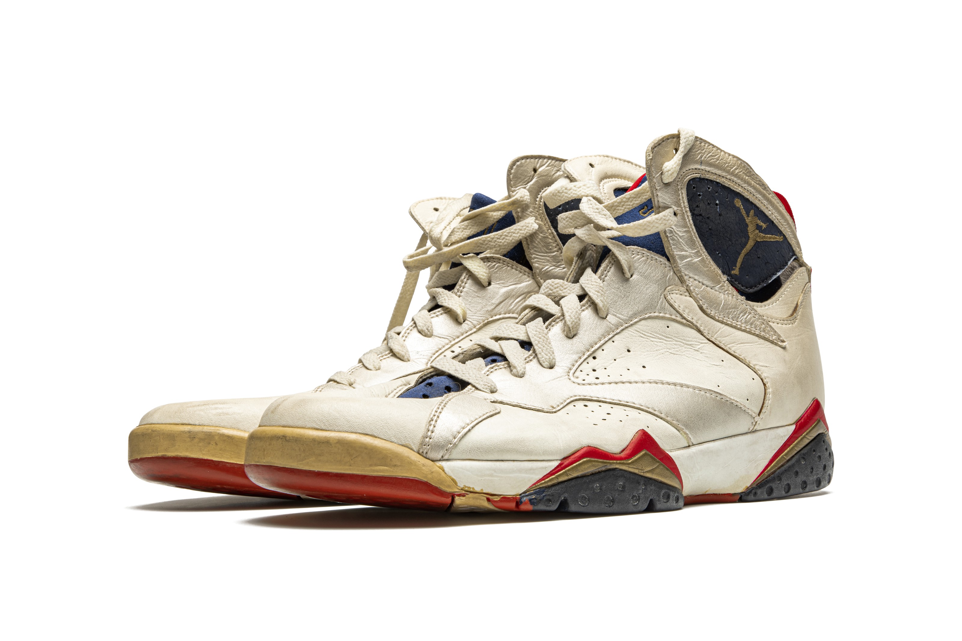 Get injured course Auckland Air Jordan 7 “Olympic,” Player Exclusive, Game-Worn Sneaker, Nike, 1992 |  Christie's