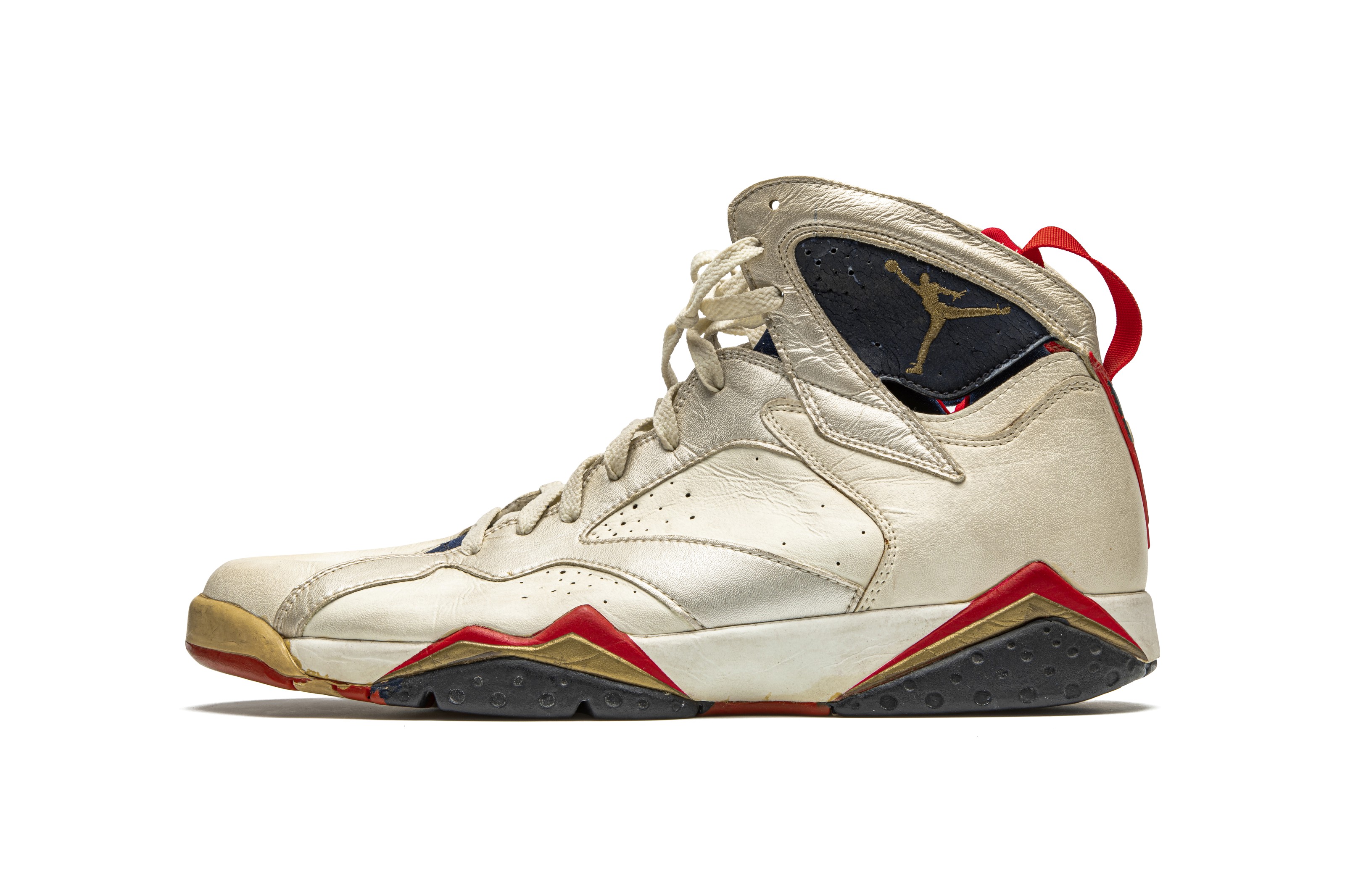 Air Jordan 7 “Olympic,” Player Exclusive, Game-Worn Sneaker