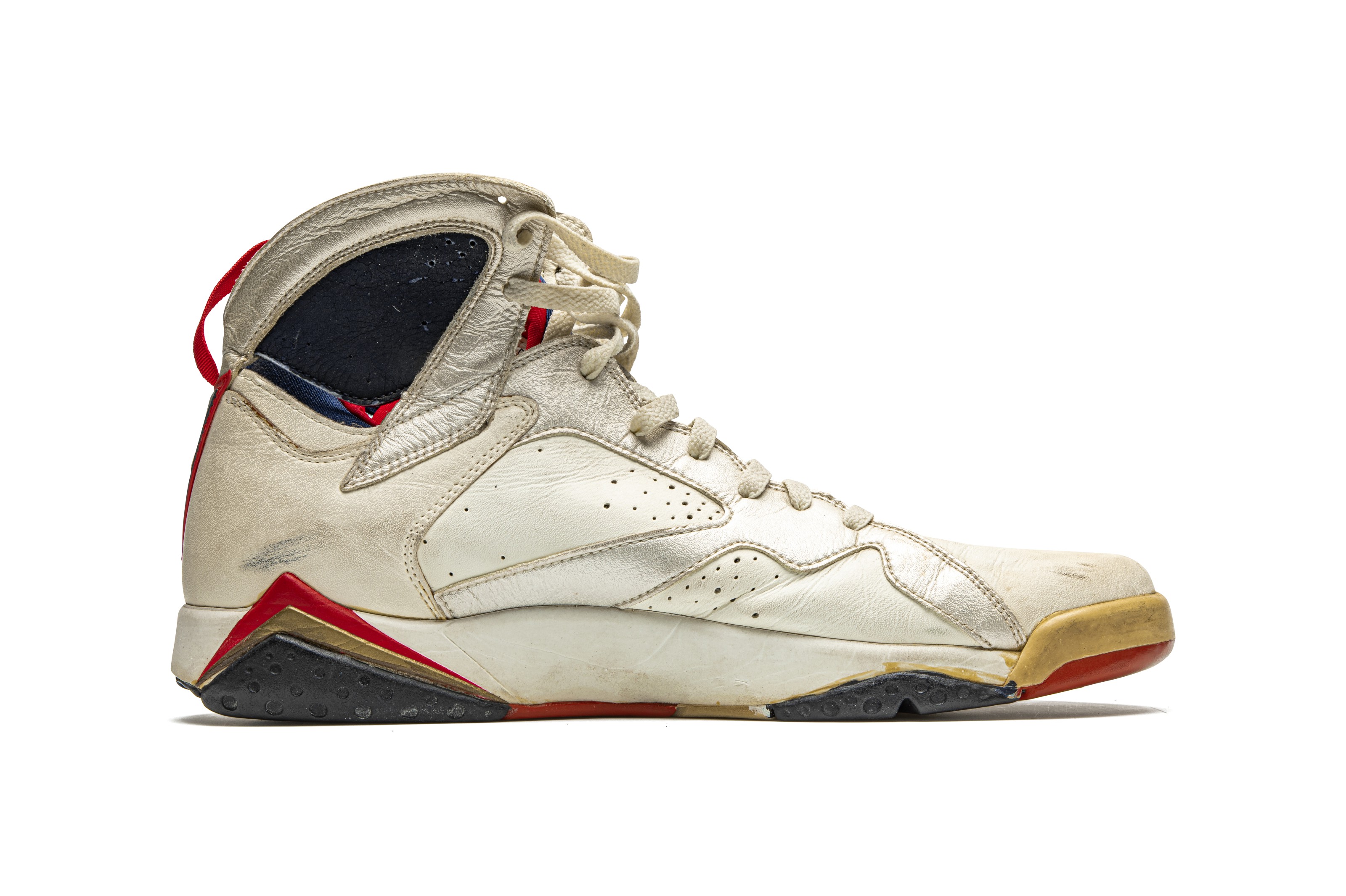 Air Jordan 7 Olympic Player Exclusive Game Worn Sneaker Nike 1992 Christie s