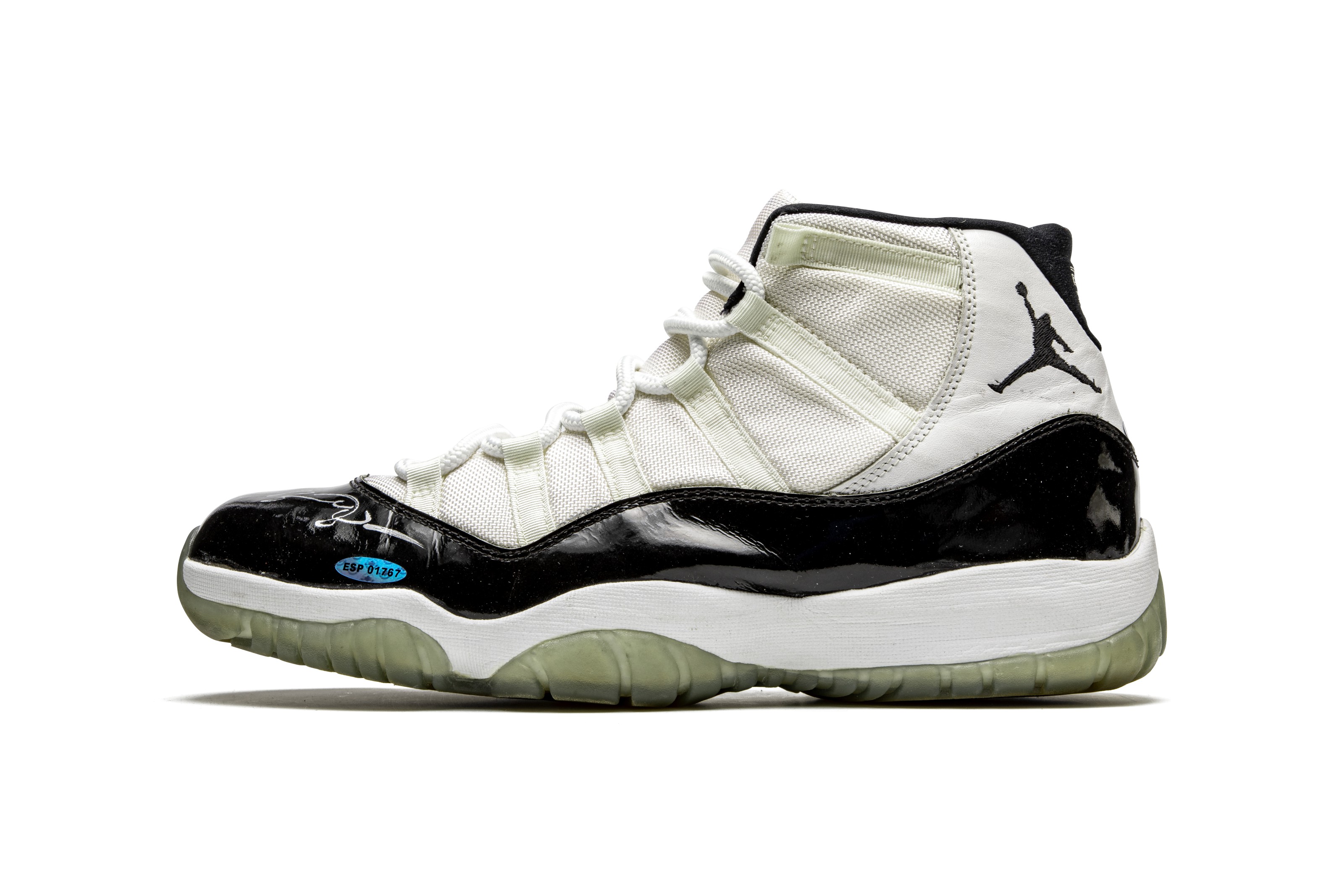 Air Jordan 11 Concord Player Exclusive Game Worn Signed Sneaker
