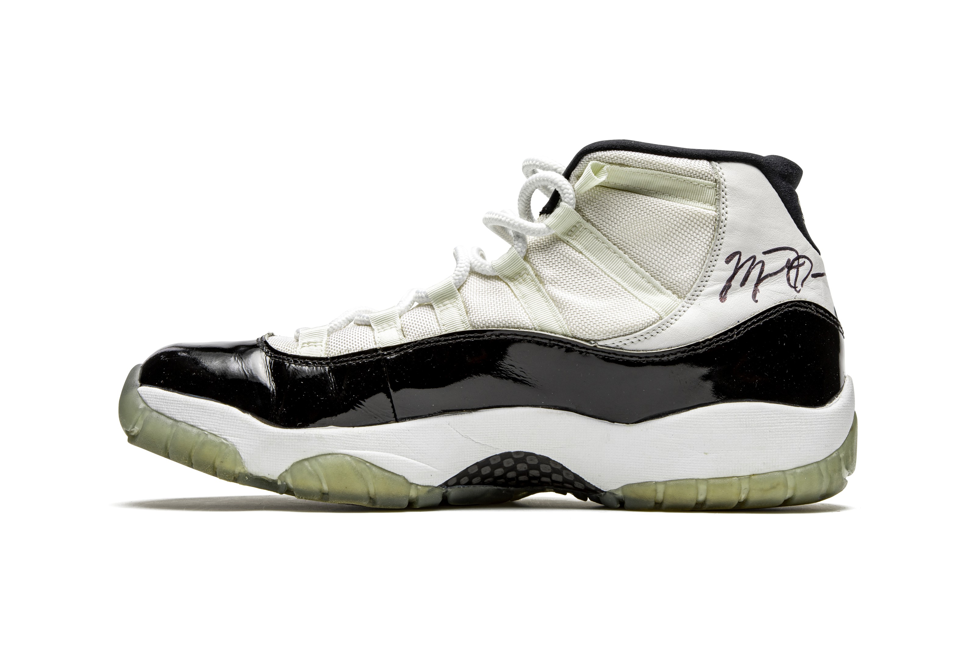 Air Jordan 11 Concord Player Exclusive Game Worn Signed Sneaker Nike 1995 Christie s