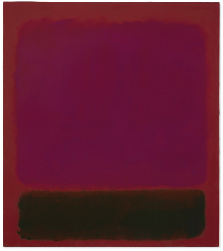 Mark Rothko (1903-1970), Untitled, 1967. Oil on canvas. 68 x 60¼ in (172.7 x 153 cm). Estimate $30,000,000-50,000,000. Offered in 20th Century Evening Sale on 6 October 2020 at Christie’s in New York. © 1998 Kate Rothko Prizel & Christopher Rothko ARS, NY and DACS, London