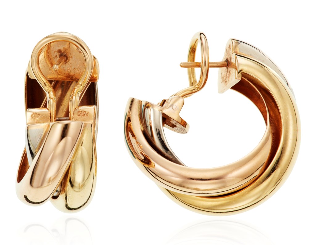 CARTIER GOLD 'TRINITY' EARRINGS, Christie’s