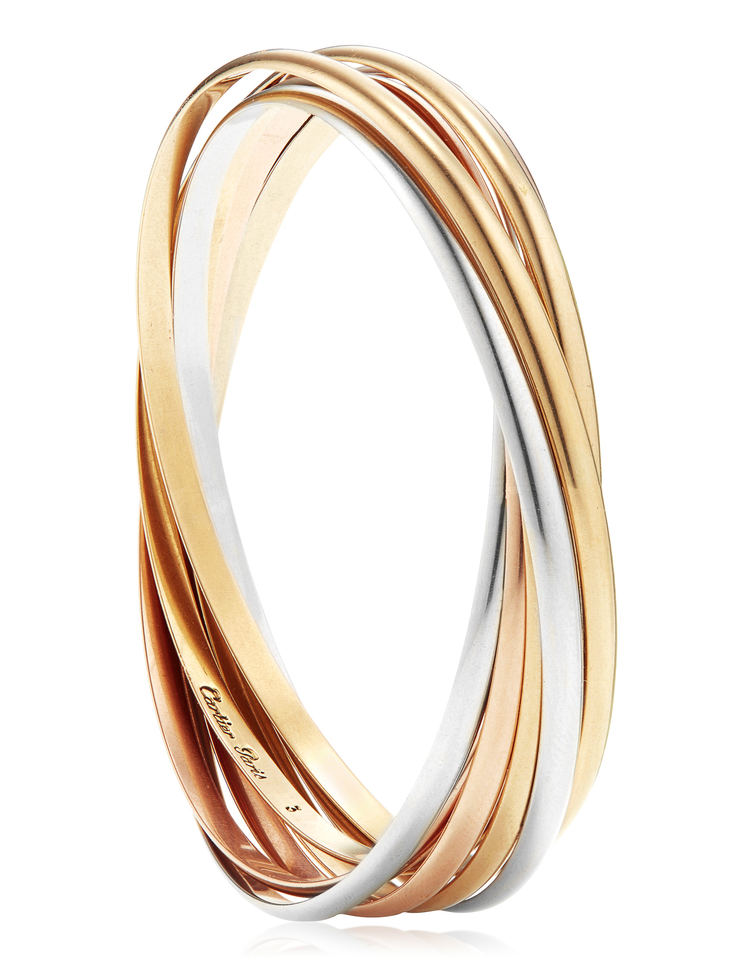 Van Cleef and Arpels Letter Wood Rose Gold Limited Edition Alhambra Bracelet  at 1stDibs