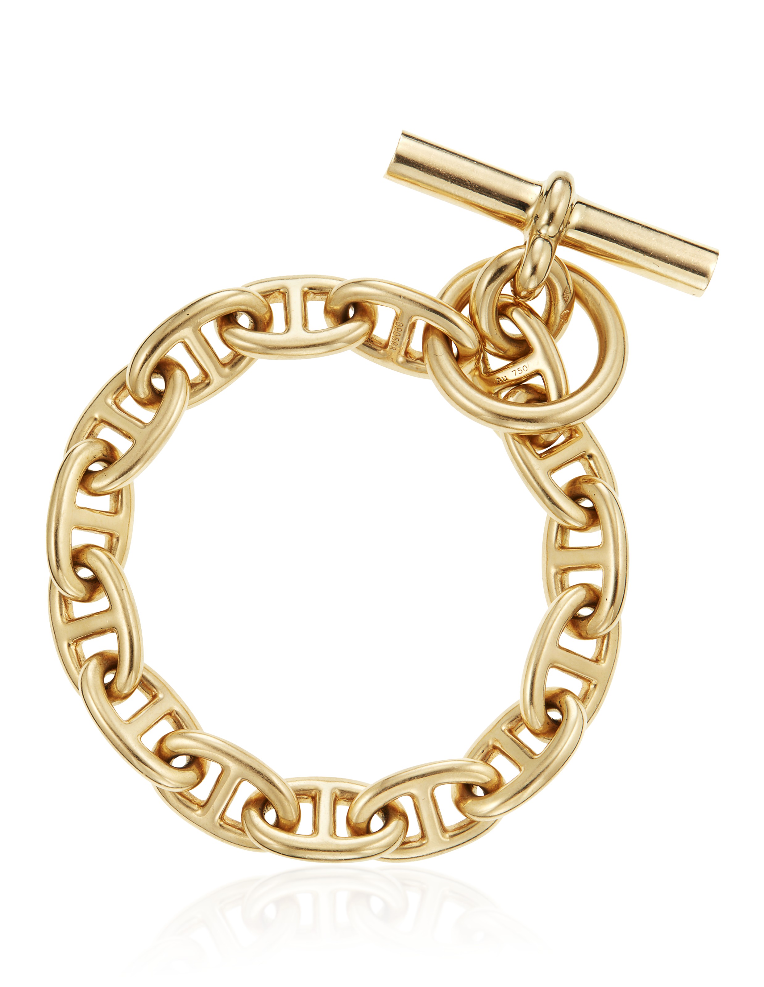 HERMES GOLD 'CHAINE D'ANCRE' BRACELET 