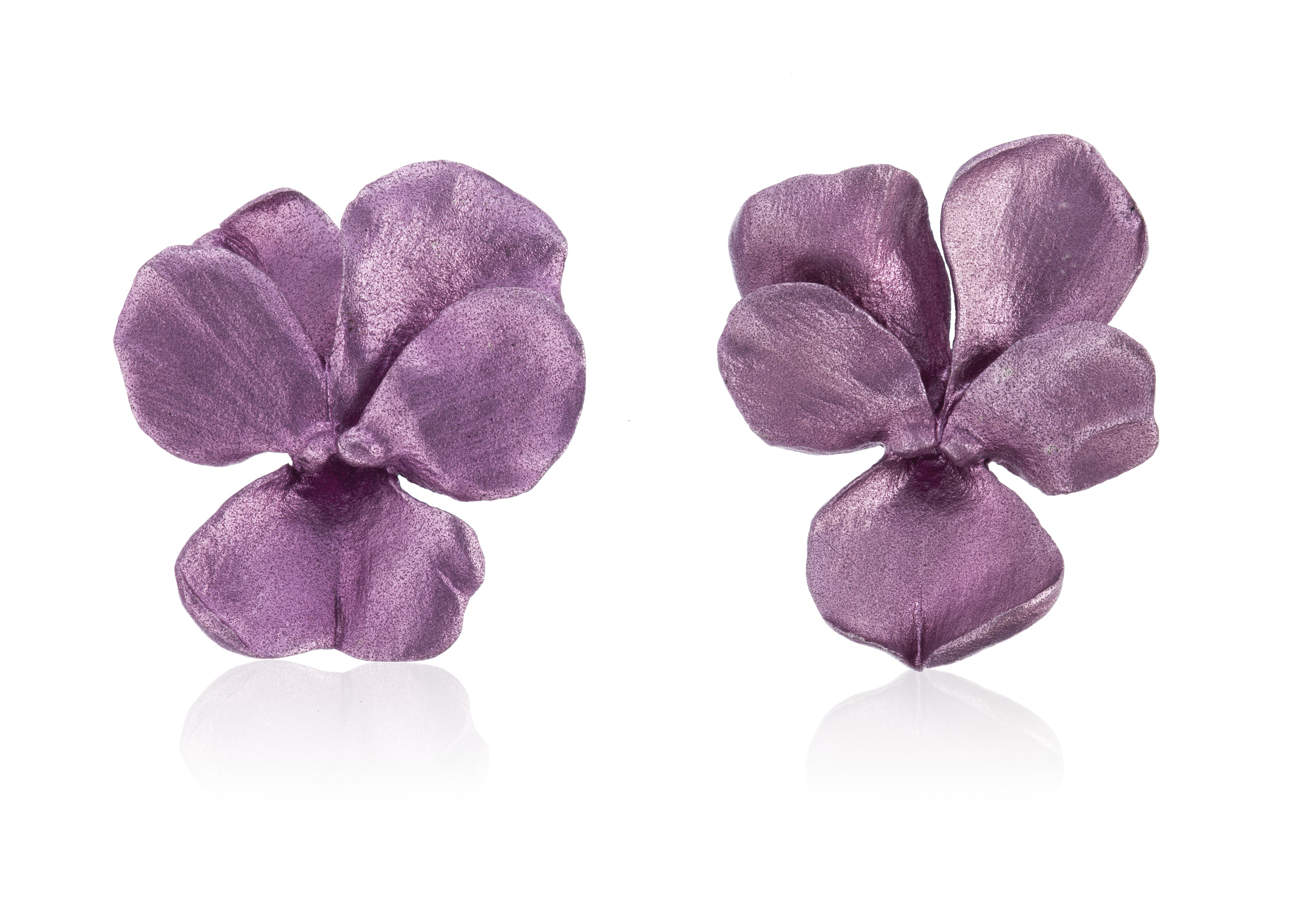 JAR ALUMINUM 'PANSY' EARRINGS, Christie’s
