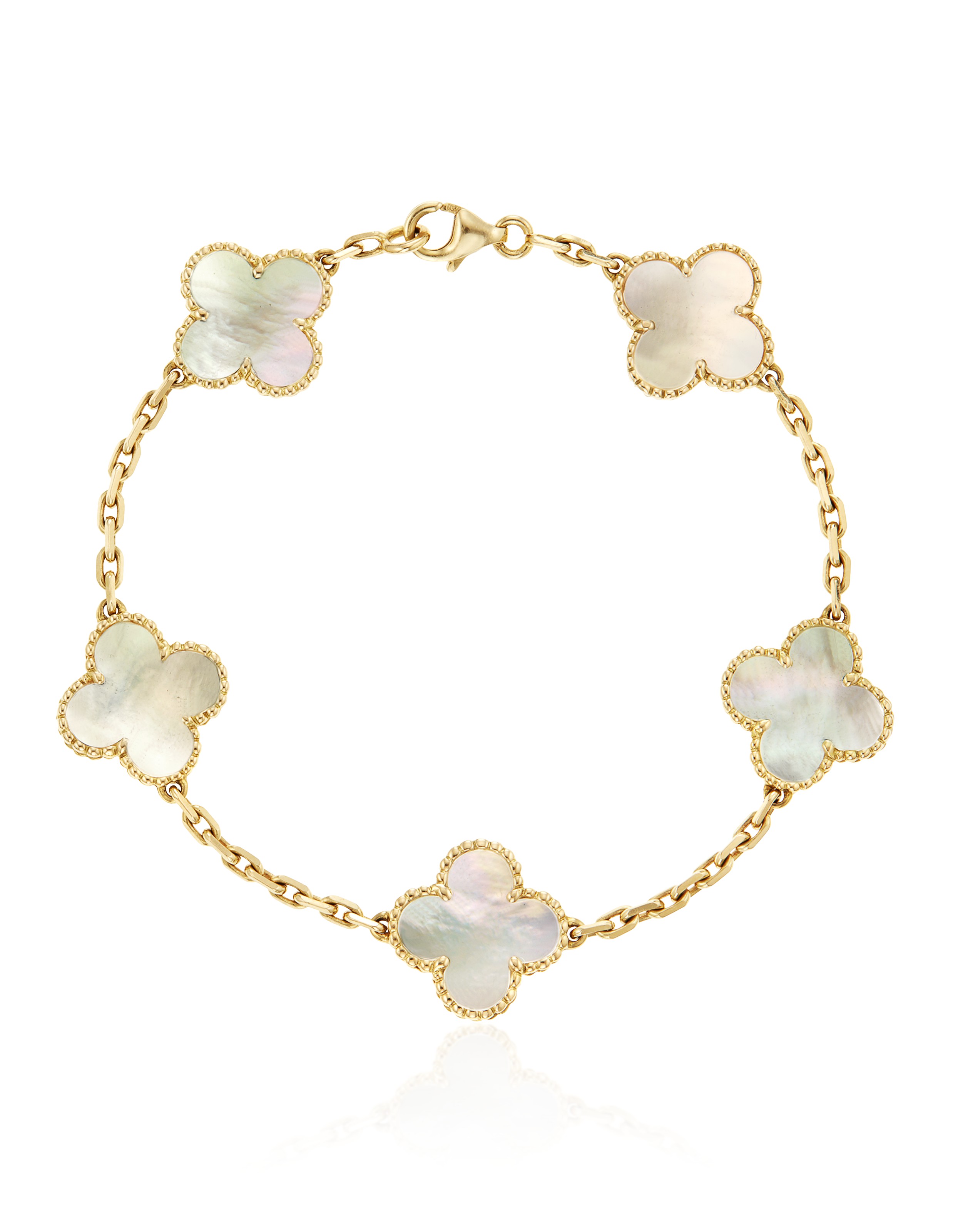 van cleef bracelet mother of pearl