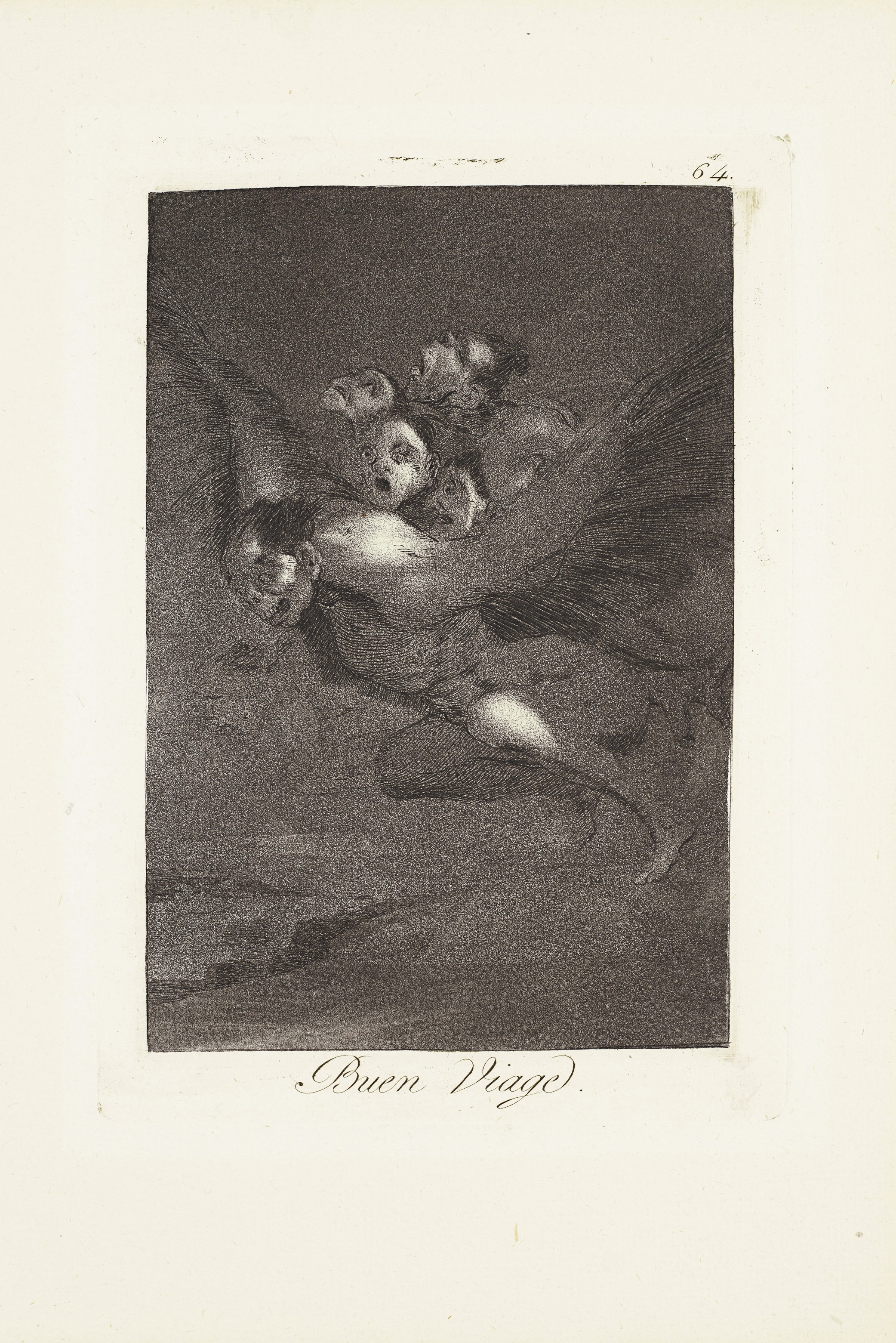 Bon voyage (Buen Viage) _x000D_ Plate 64 from: Los Caprichos