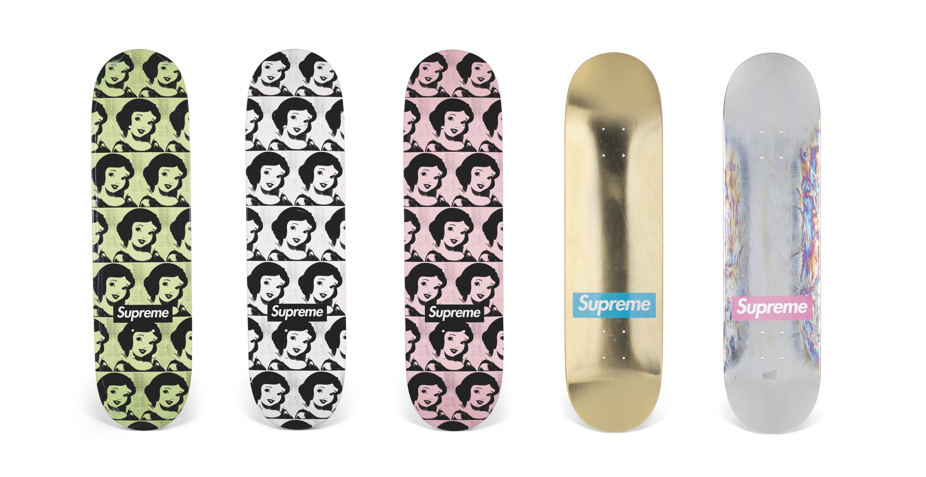 A COLLECTION OF SPECIAL EDITION BOX LOGO SKATEBOARDS SUPREME