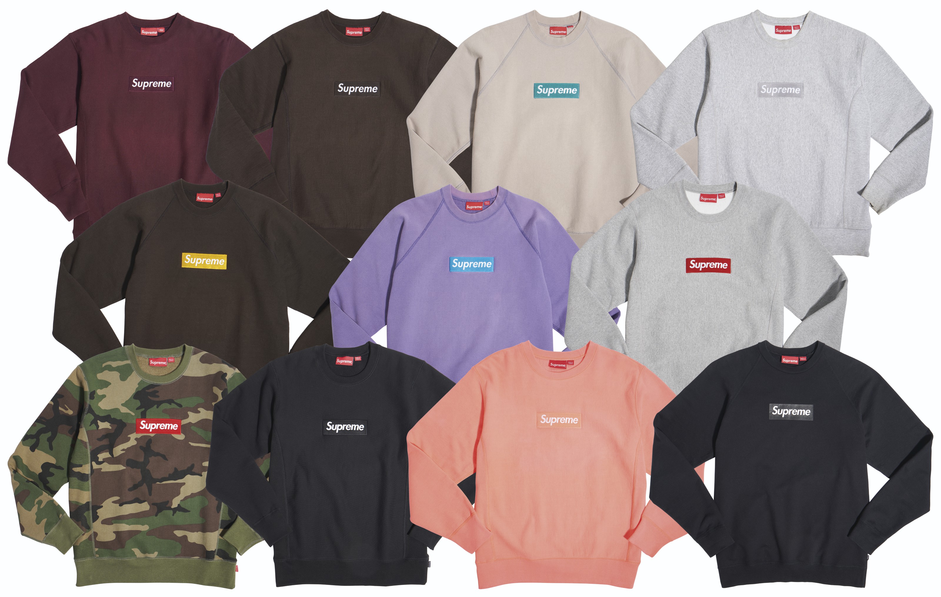 A COLLECTION OF BOX LOGO CREWNECK SWEATSHIRTS, SUPREME | Christie's