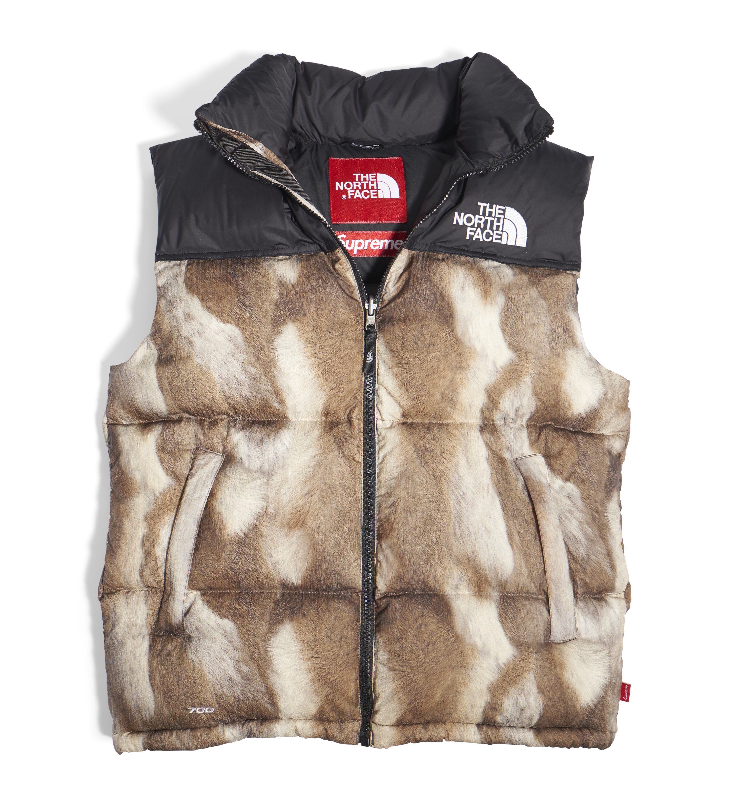 Supreme The North Face Fur Print Nuptse