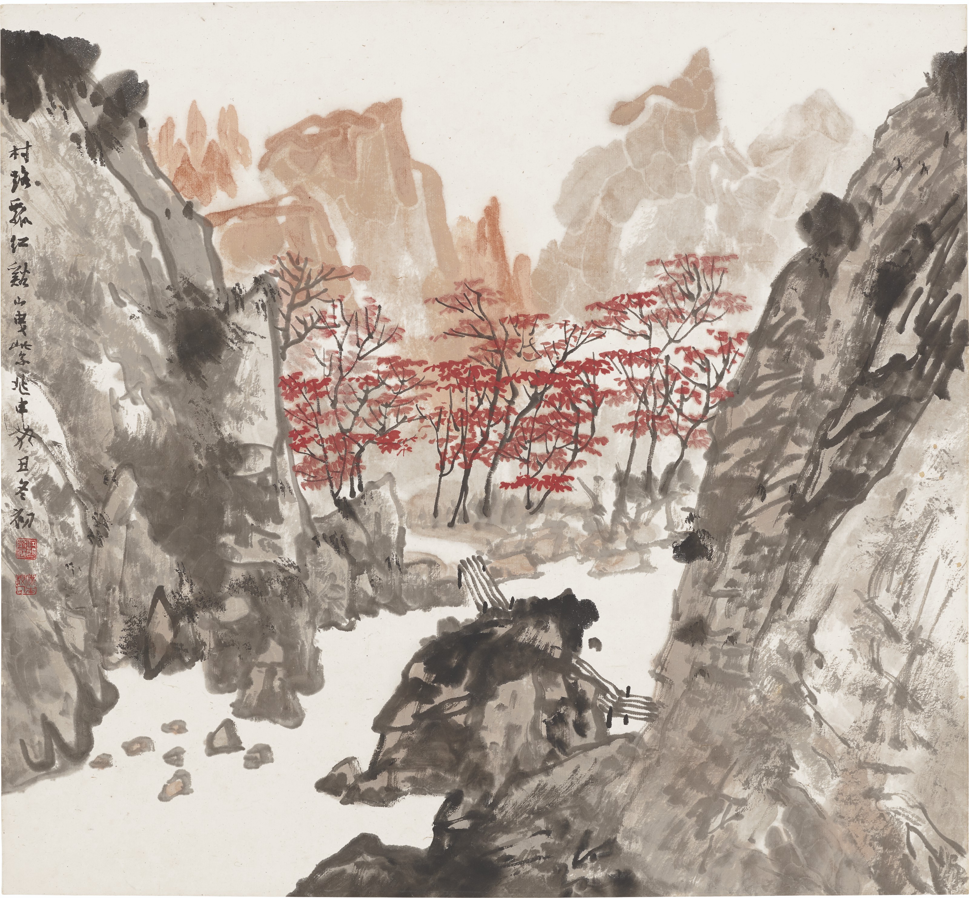 JIANG ZHAOSHEN (1925-1996), Winter Landscape | Christie's