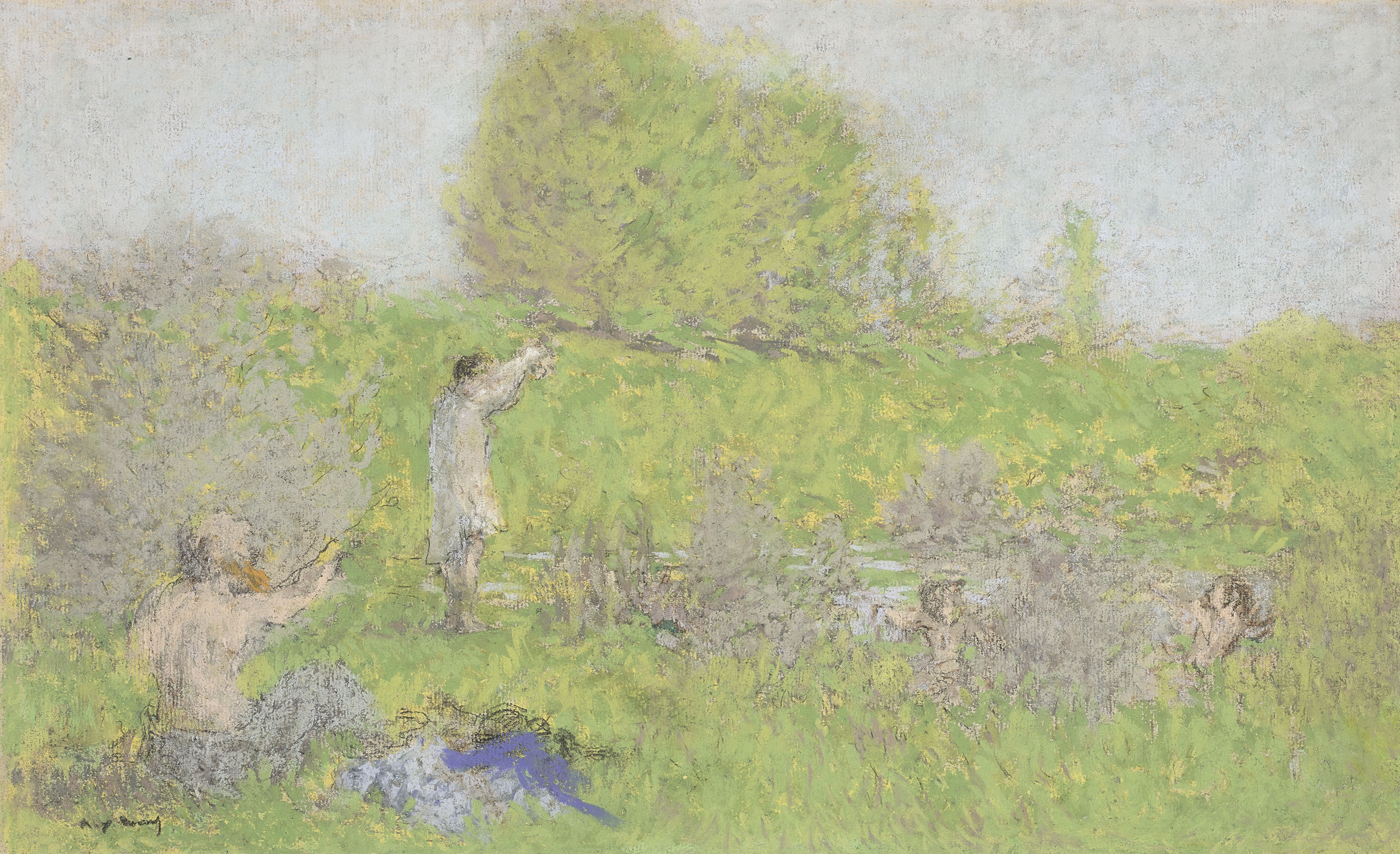 KerXavier Roussel (18671944) , Femme et enfants au bord d'une rivière