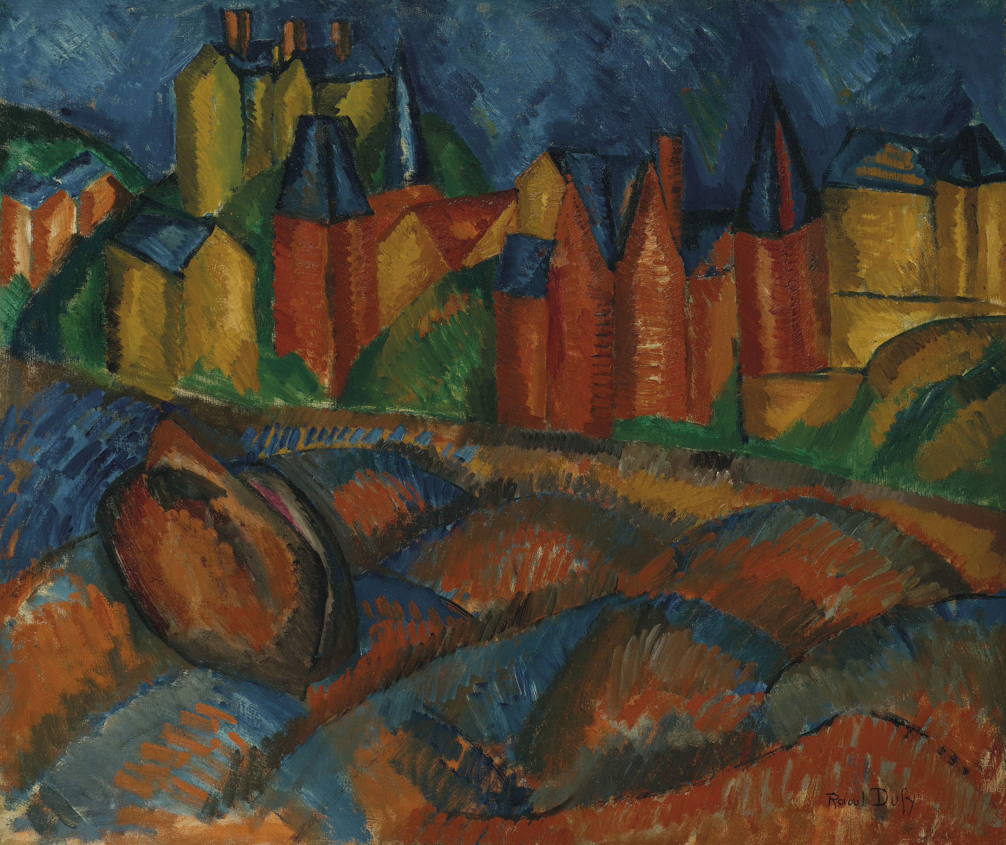Raoul Dufy (1877-1953), Sainte-Adresse, la plage | Christie's