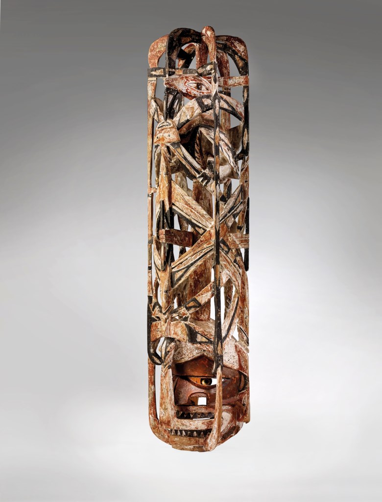 Malangan mask, New Ireland, Papua New Guinea. Height 60 in (101.5 cm). Estimate €70,000-100,000. Offered in African, Oceanic and North American Art on 29 June 2020 at Christie’s in Paris
