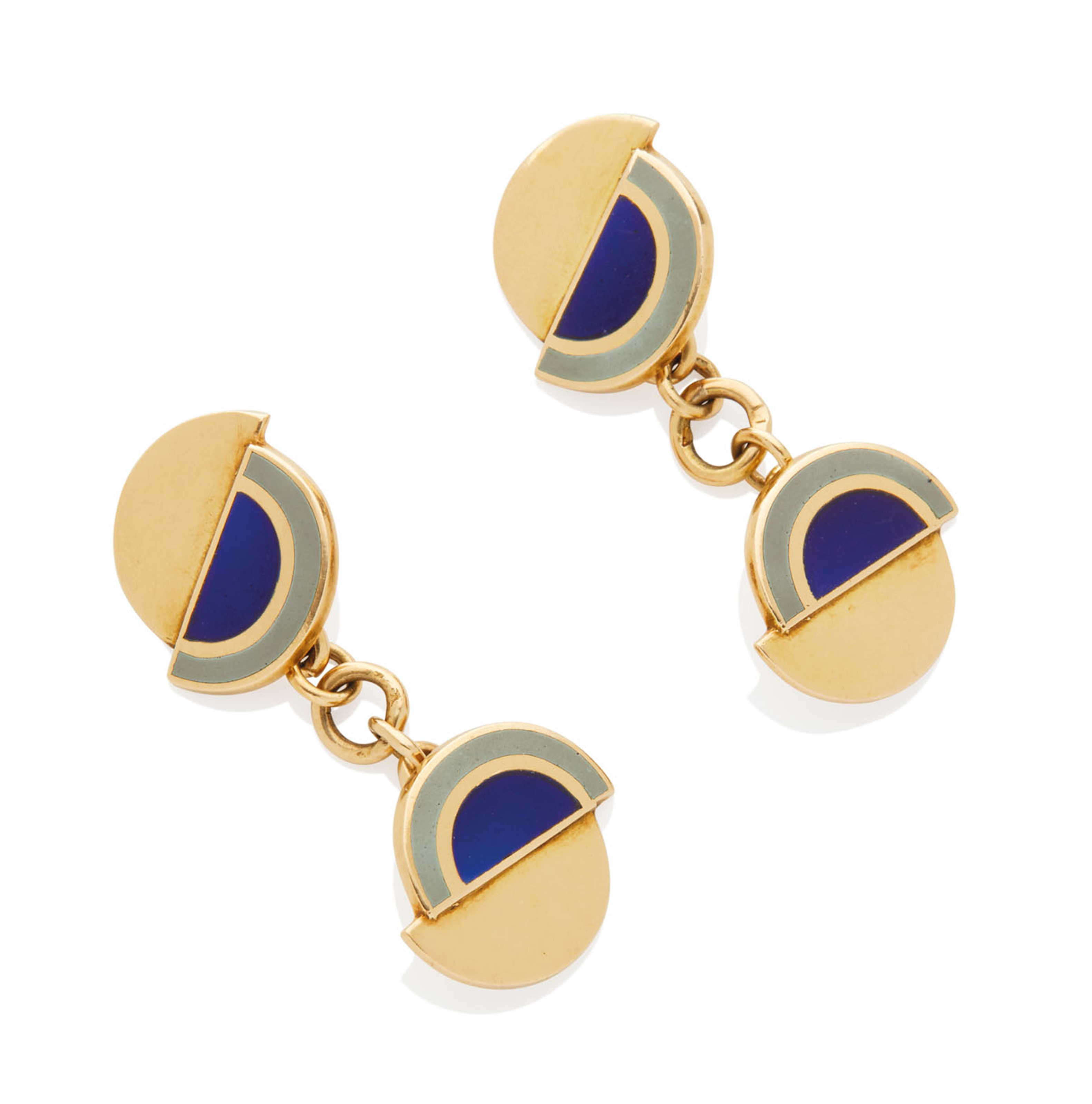 BOUTONS DE MANCHETTES ART DÉCO ÉMAIL, PAUL BRANDT Christie's