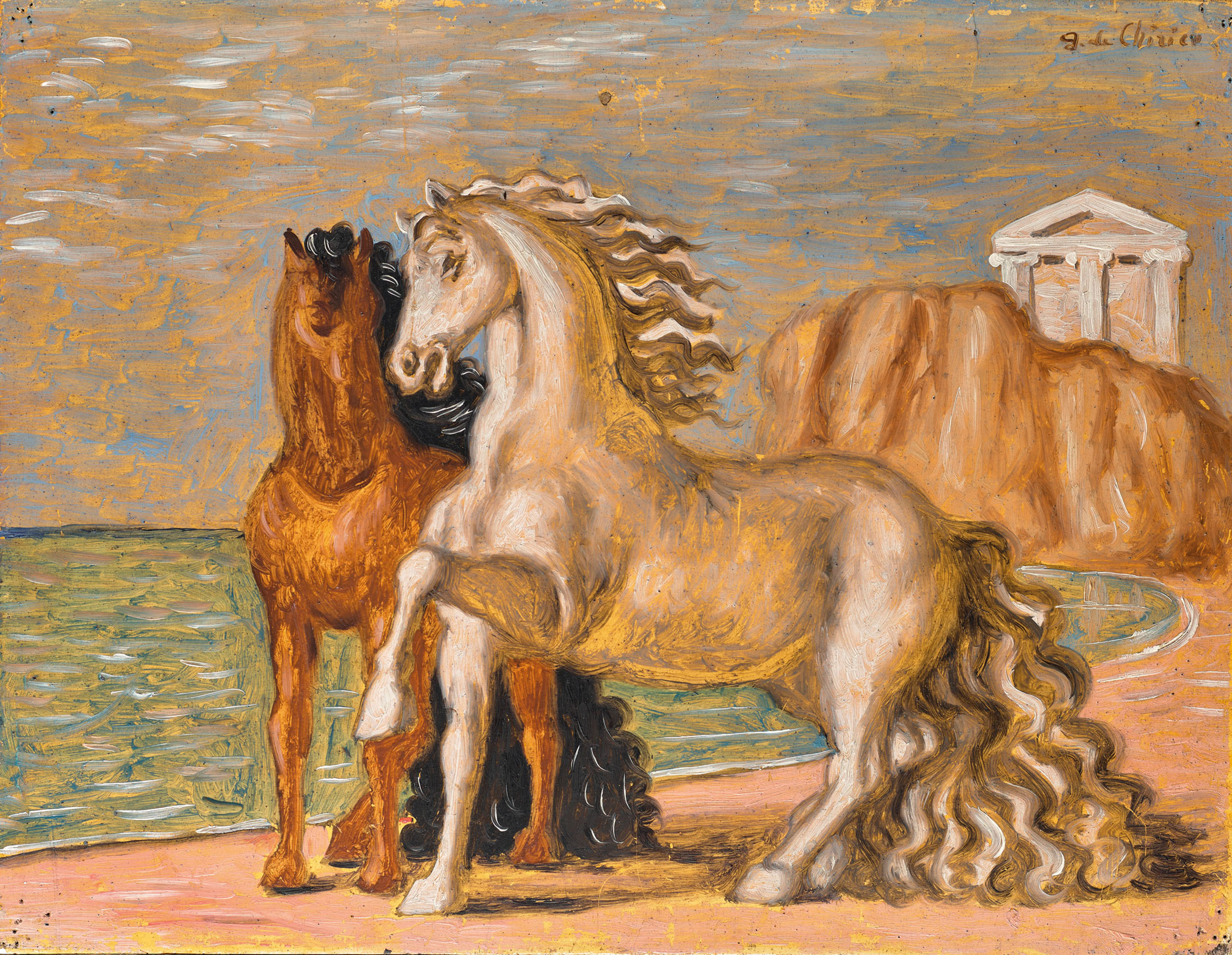 Cavalli in riva al mare