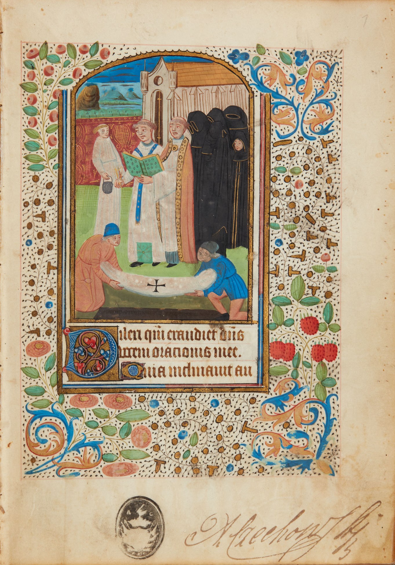Livre D'heures En Latin 1792 - Reliure Veau Noir - Original Antwerp