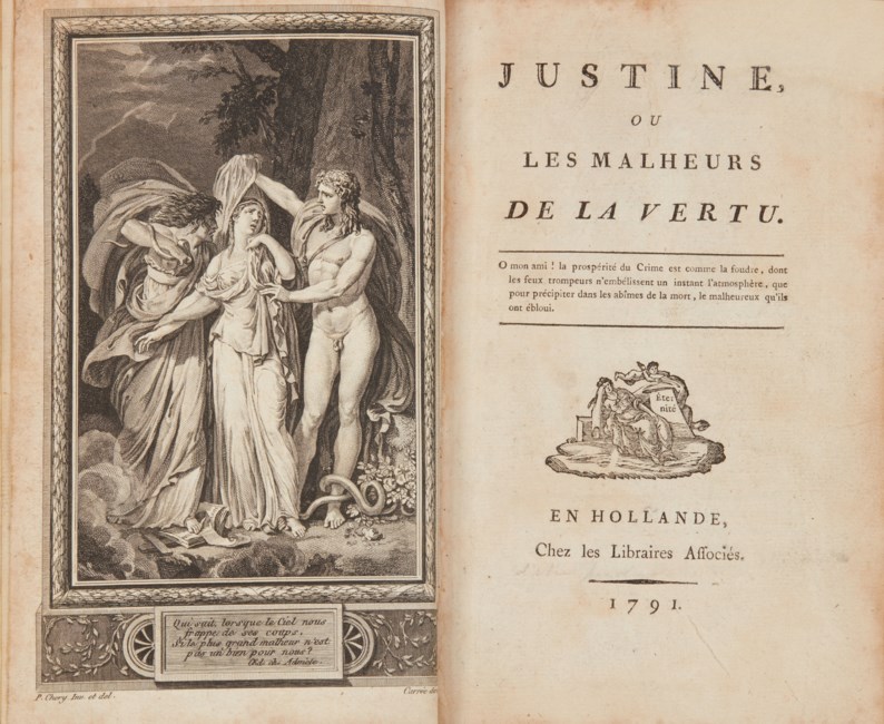 SADE, Donatien Alphonse François, marquis de (1740-1814). Justine ou