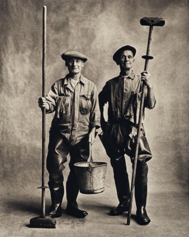 Irving Penn (1917-2009), Lorry Washers, London, 1951. Montage 63.5 x 50.7  cm (25 x 20  in). Estimate €60,000-80,000. Offered in Photographs on 10 November 2020 at Christie’s in Paris