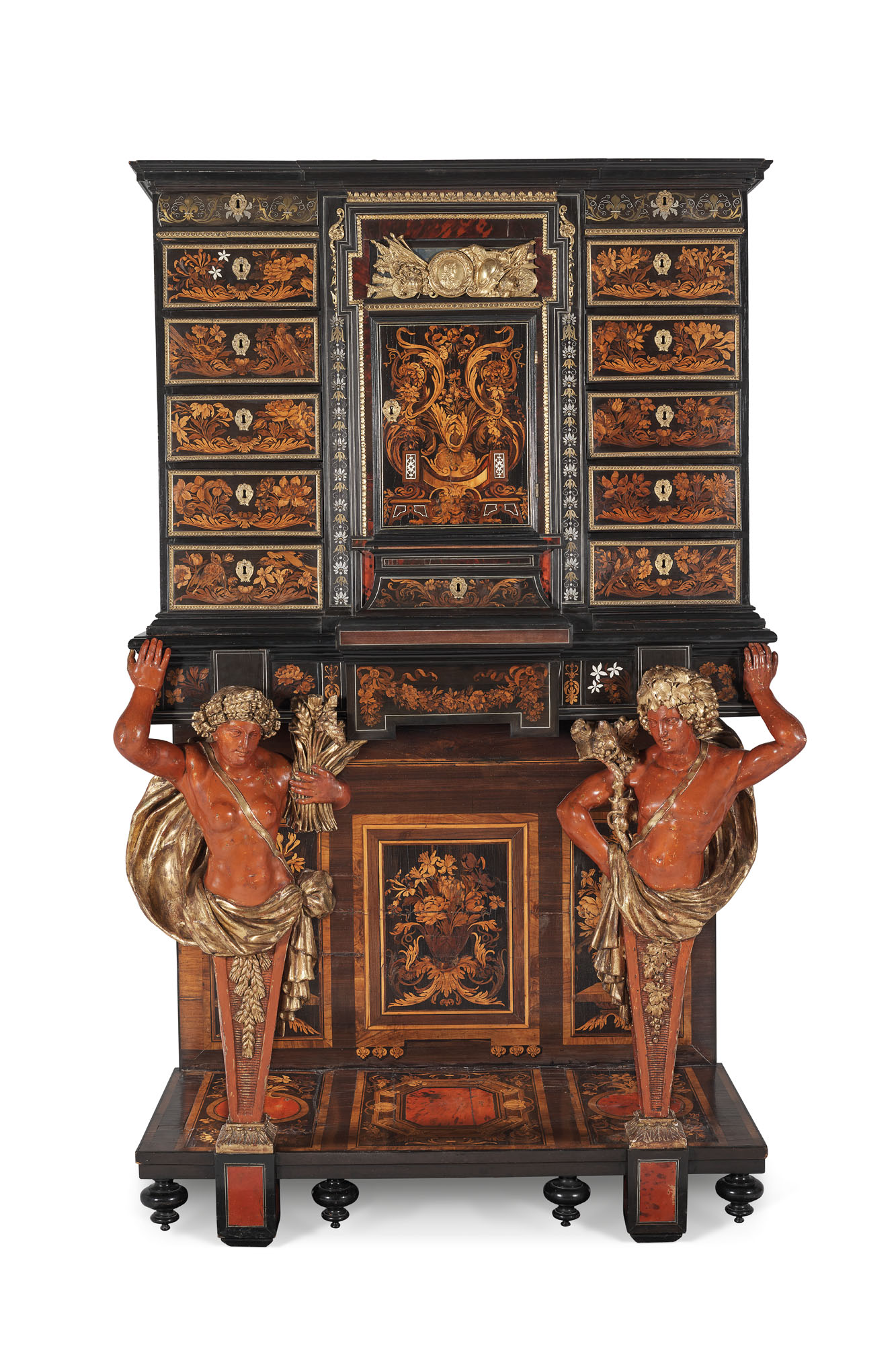cabinet aux saisons d epoque louis xiv