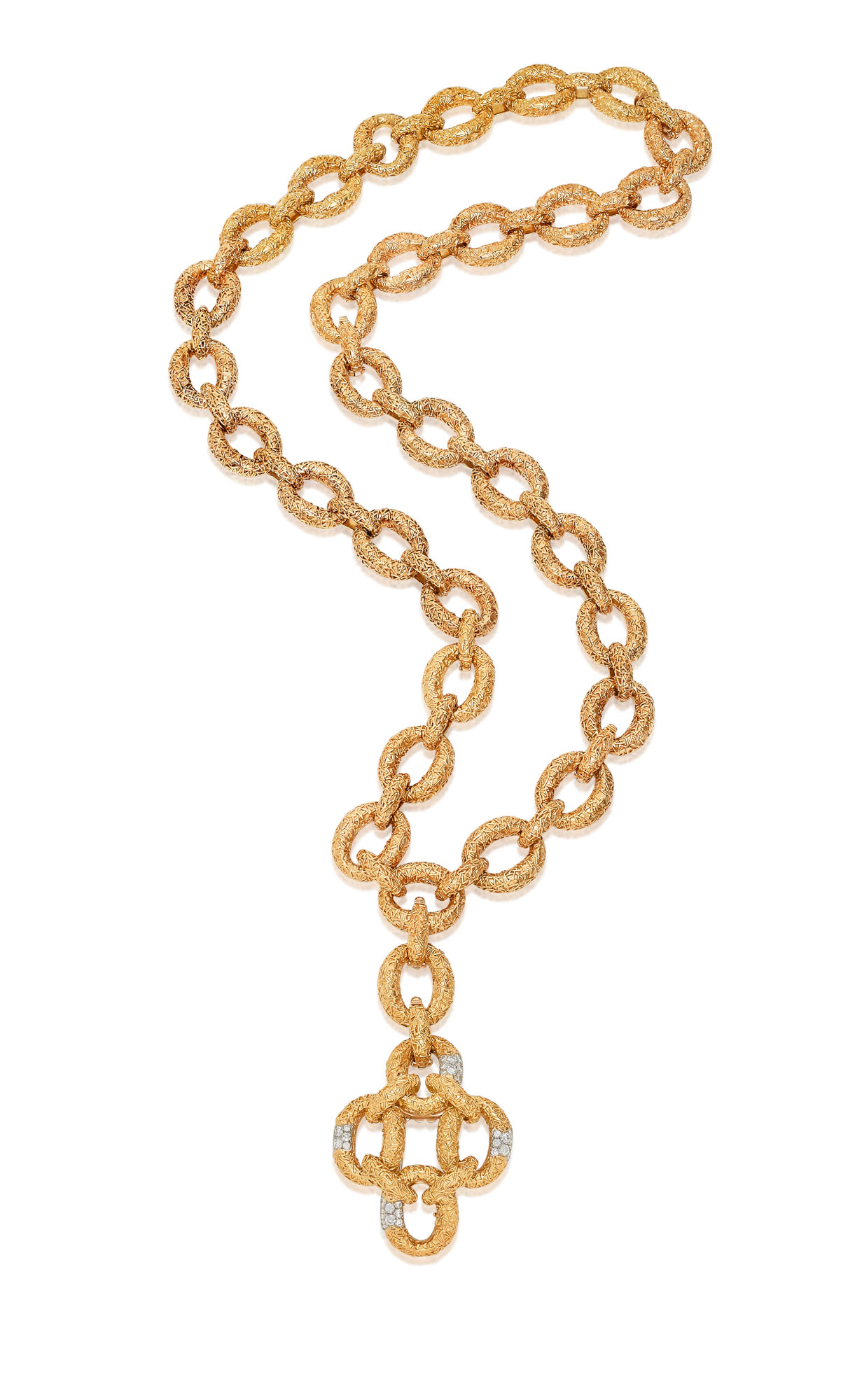VAN CLEEF ARPELS SAUTOIR DIAMANTS TRANSFORMABLE EN BRACELETS ET CLIP