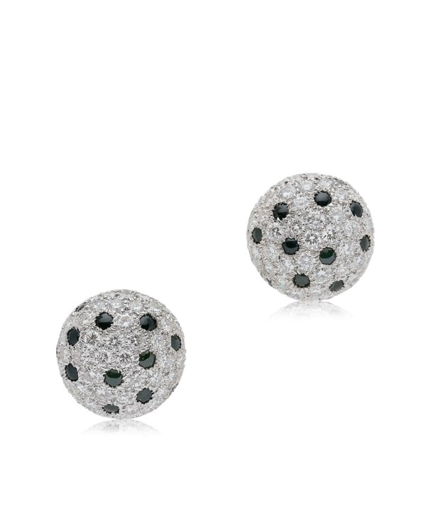 Cartier Boucles D Oreilles Onyx Et Diamants Christie S