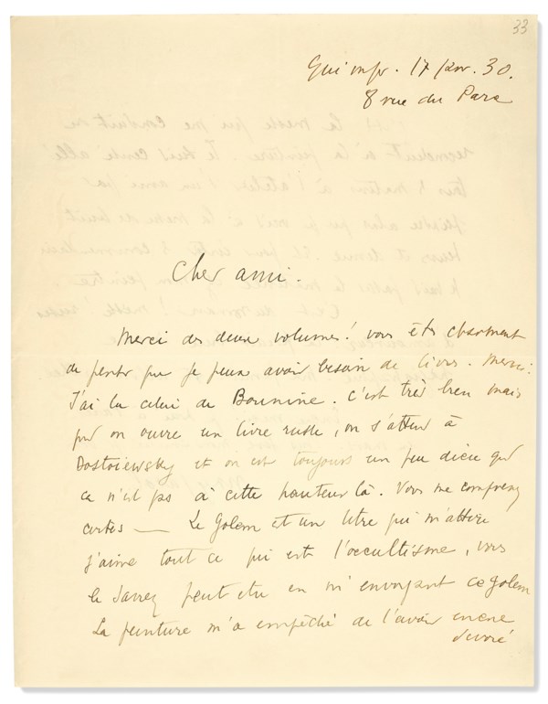 tendrement votre lettres et manuscrits autographes d auteurs francais
