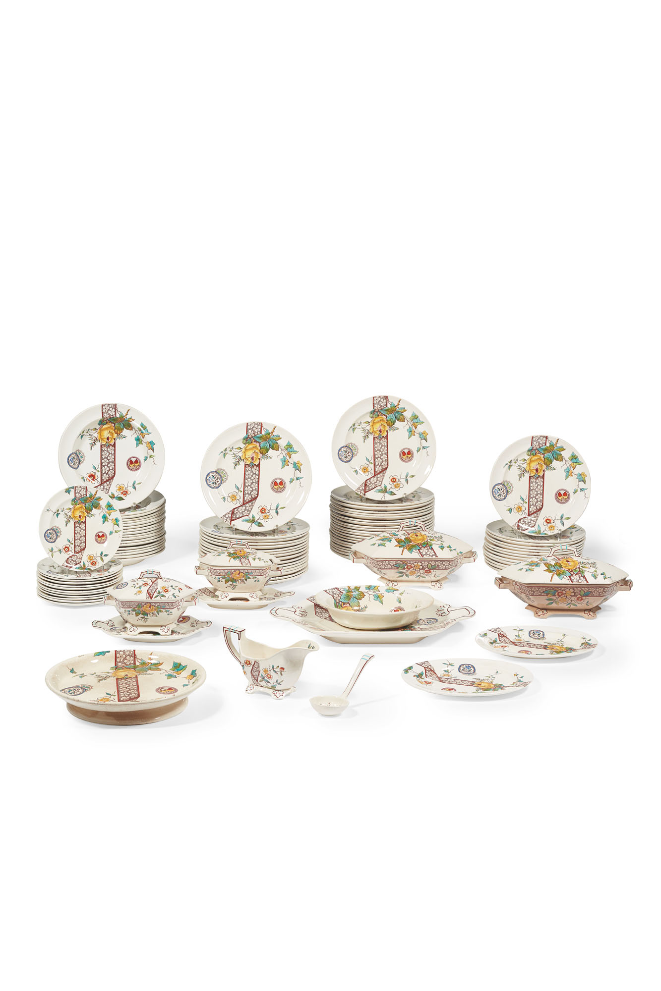 Partie De Service De Table Suez En Faience Fine Manufacture Burgess Leigh Hill Pottery Vers 10 Christie S