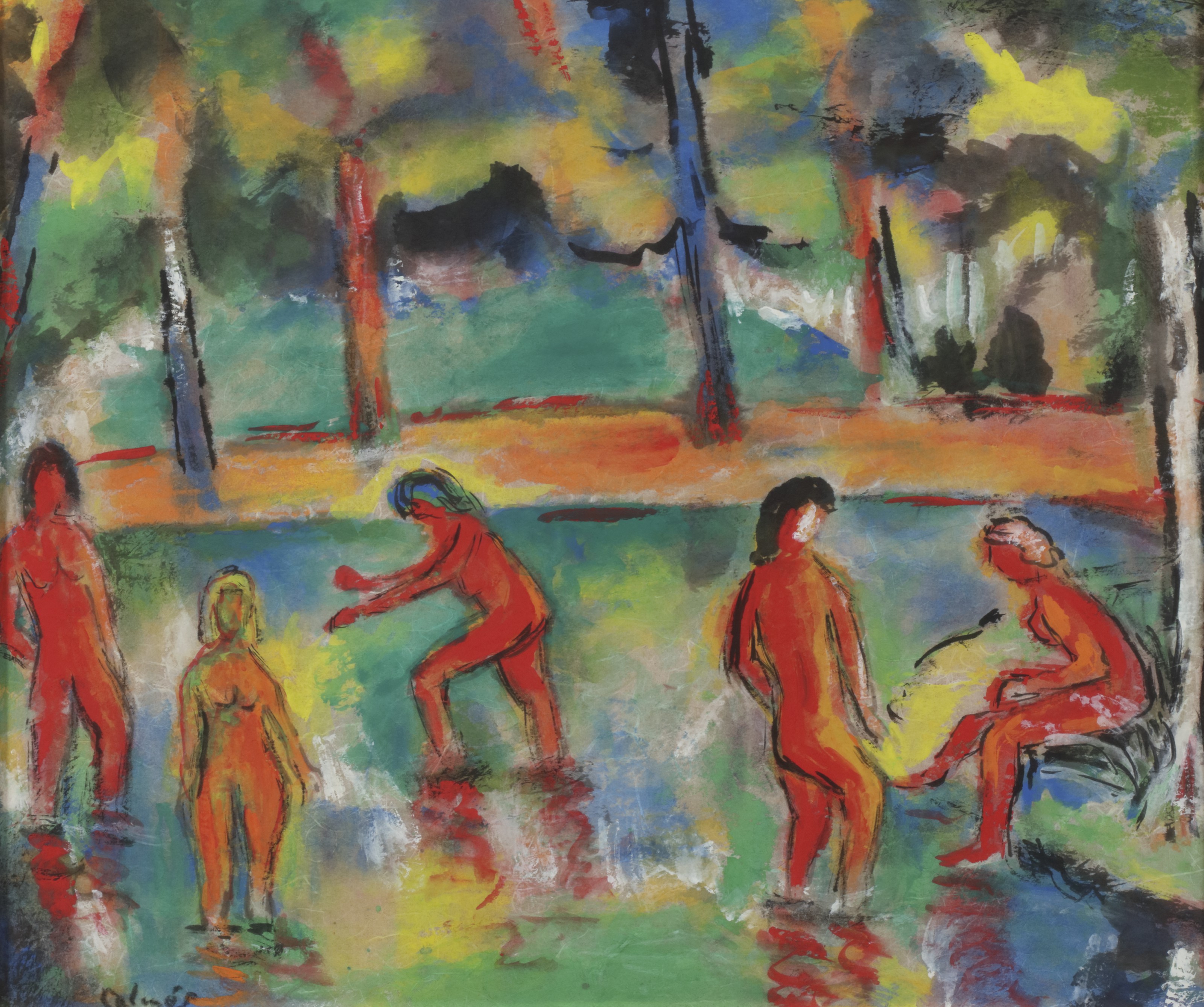 Peter Calmés (19001968), Badende am See (Bathers at the lake) Christie’s
