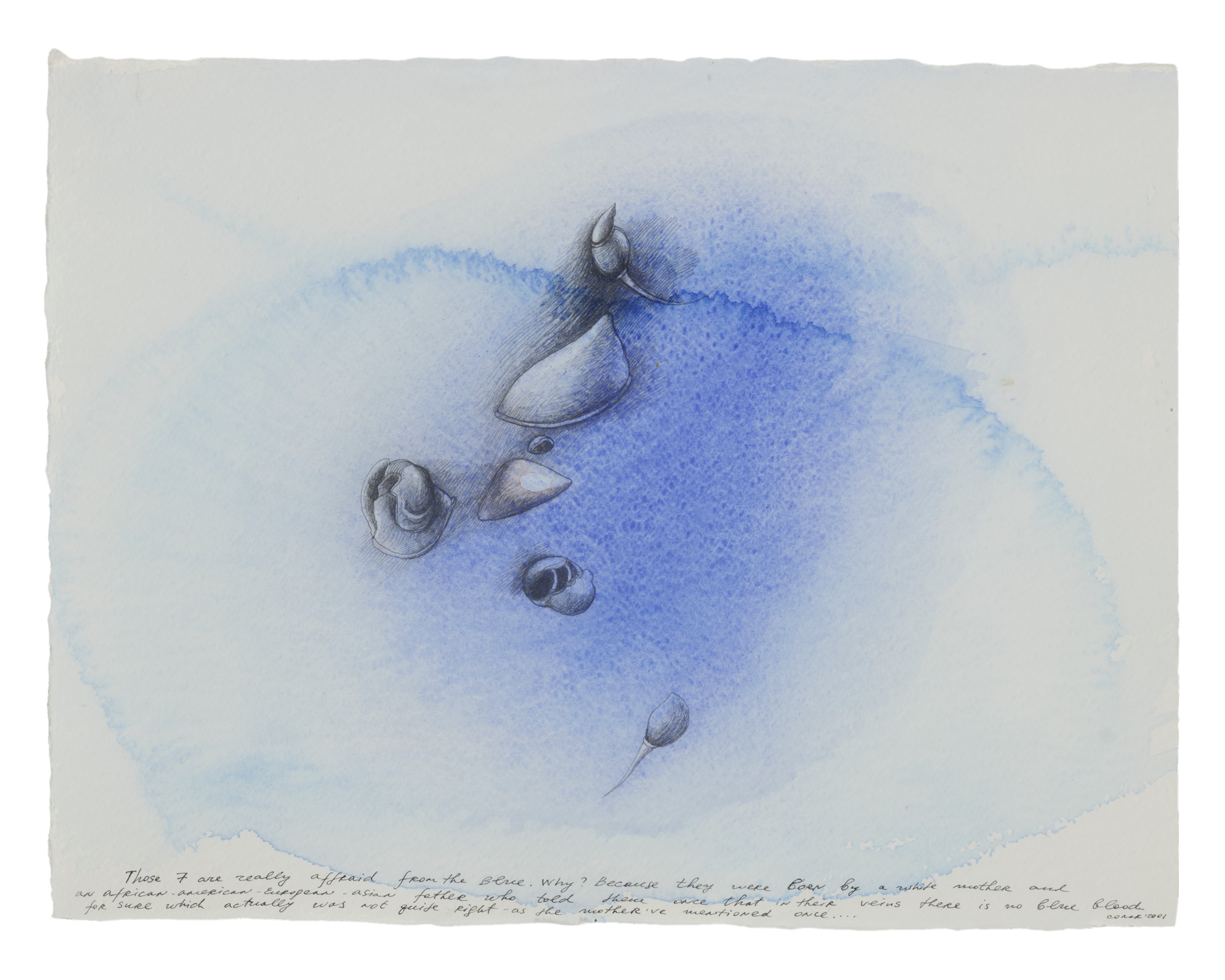 Nedko Solakov (b. 1957), Untitled (Those 7 are really affraid from the ...
