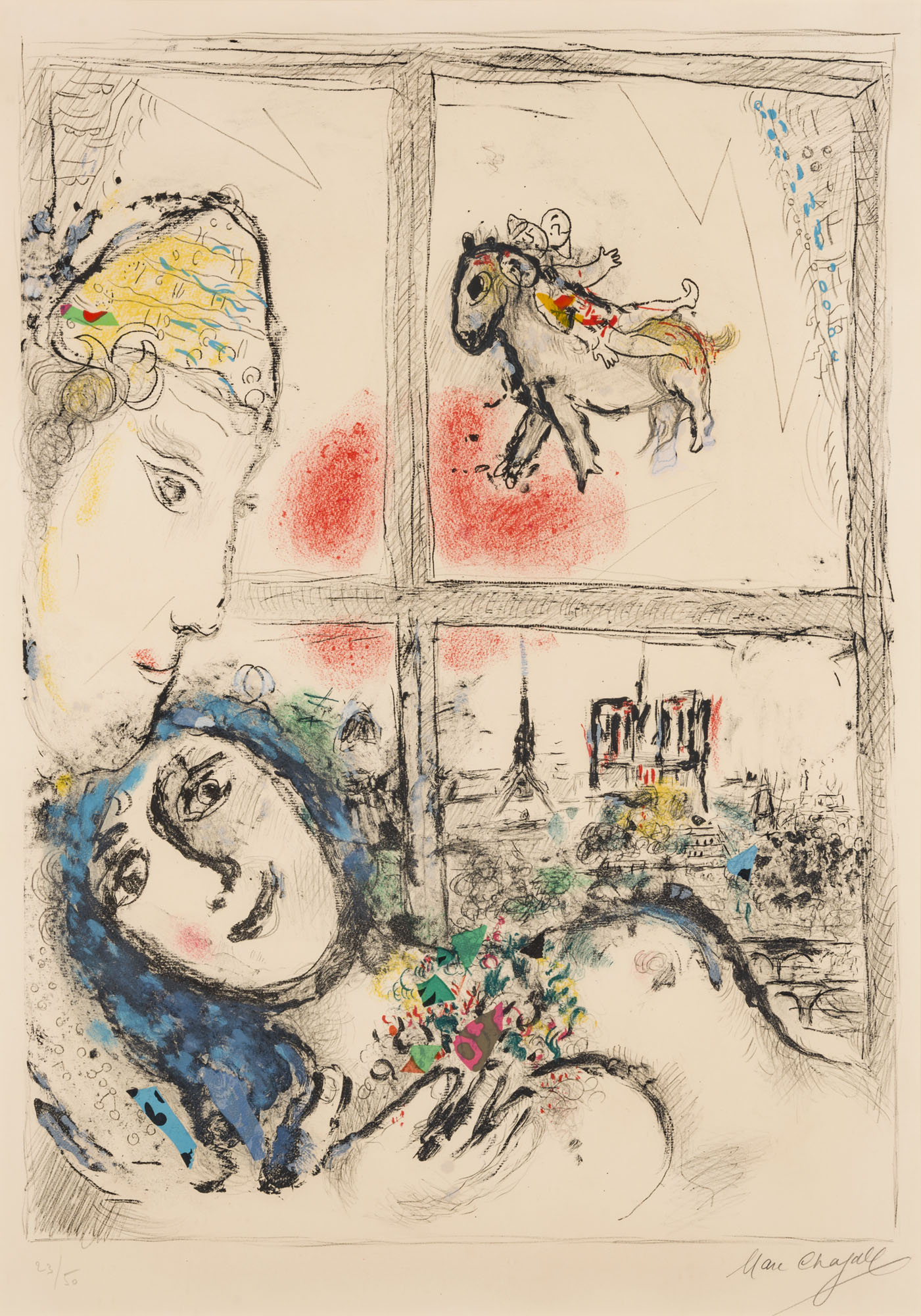MARC CHAGALL (18871985), Paris de la fenêtre Christie’s