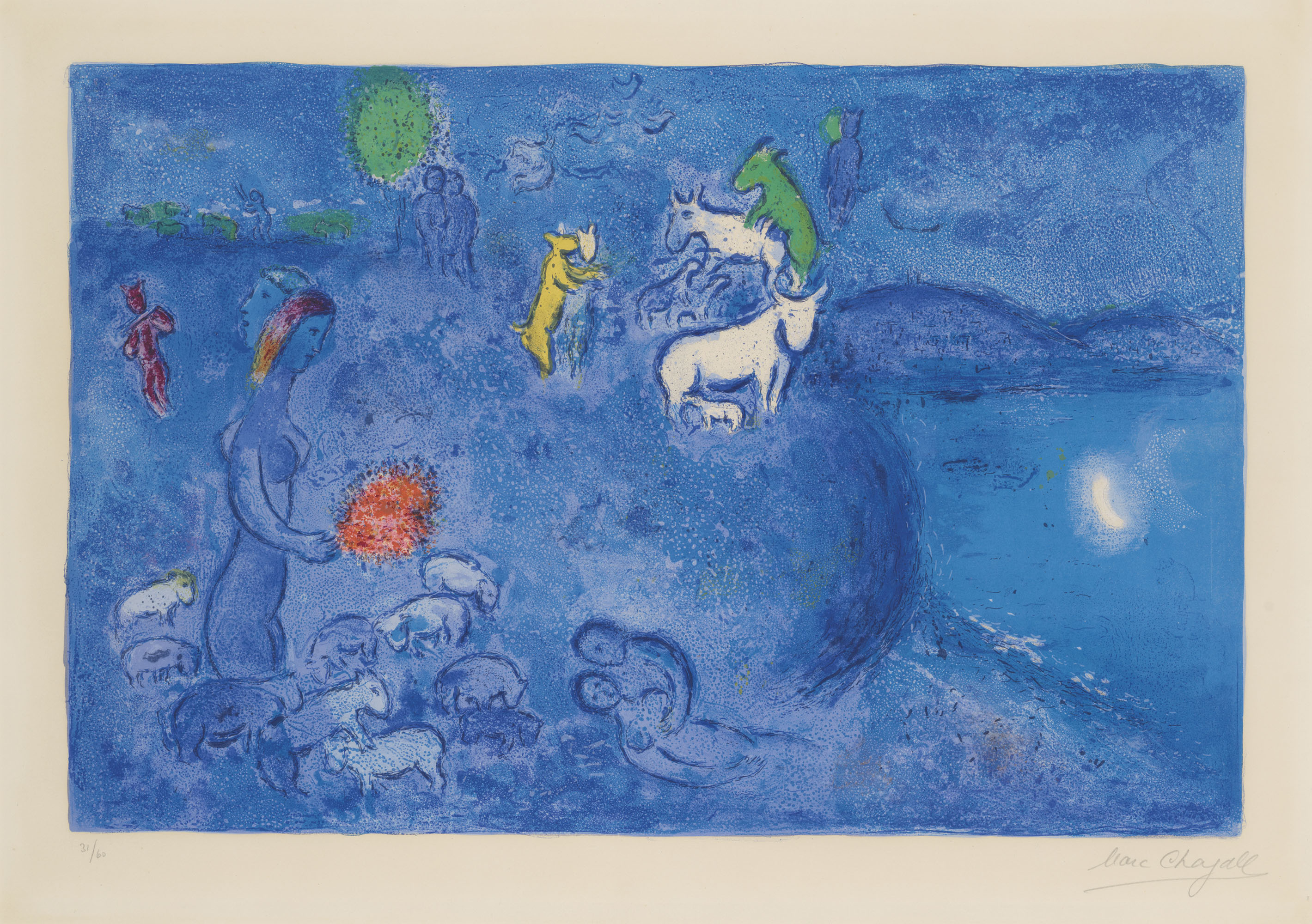 MARC CHAGALL (1887-1985), Le Printemps, from: Daphnis et Chloé