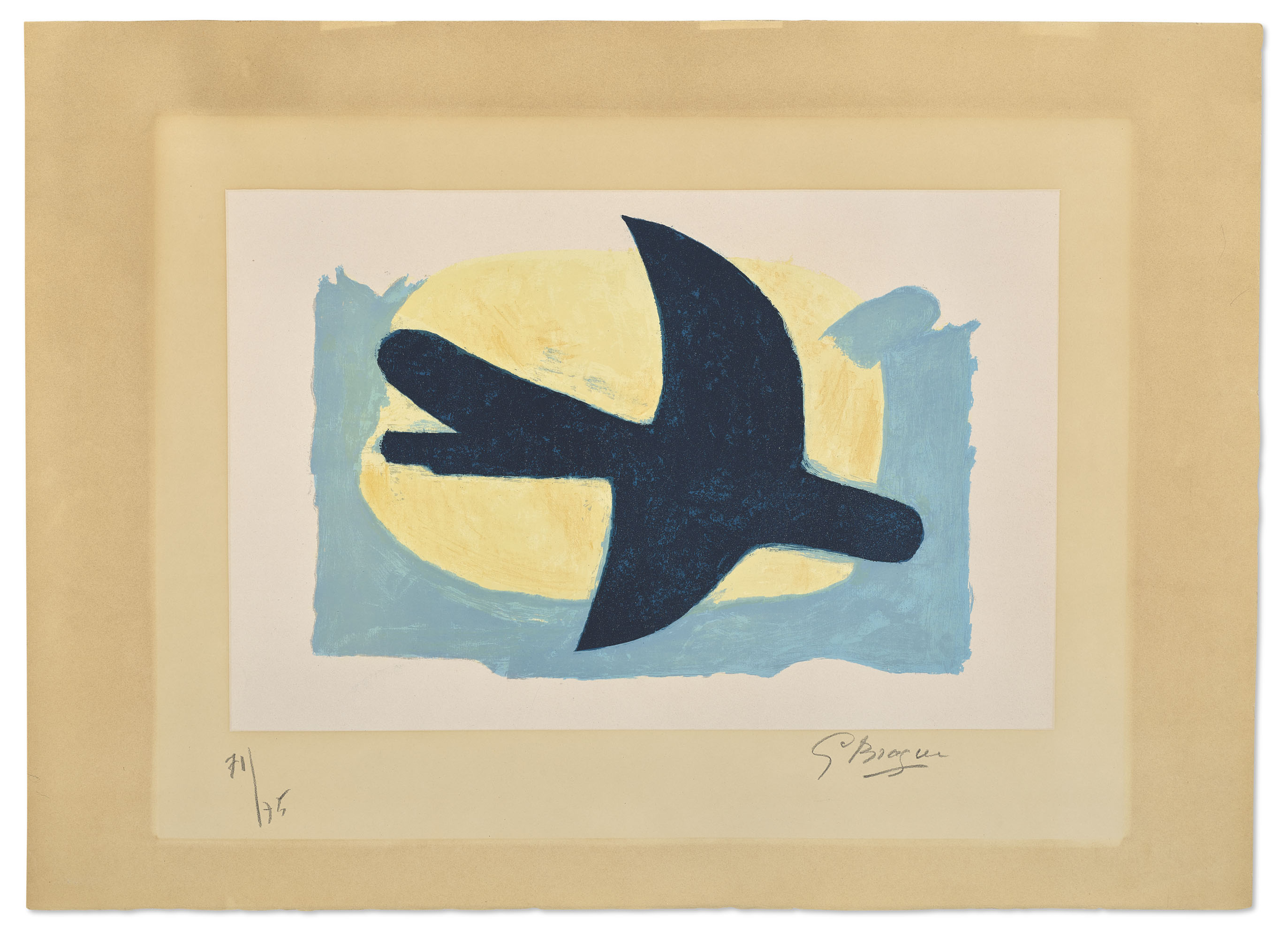 GEORGES BRAQUE (1882-1963), Oiseau bleu et jaune | Christie's