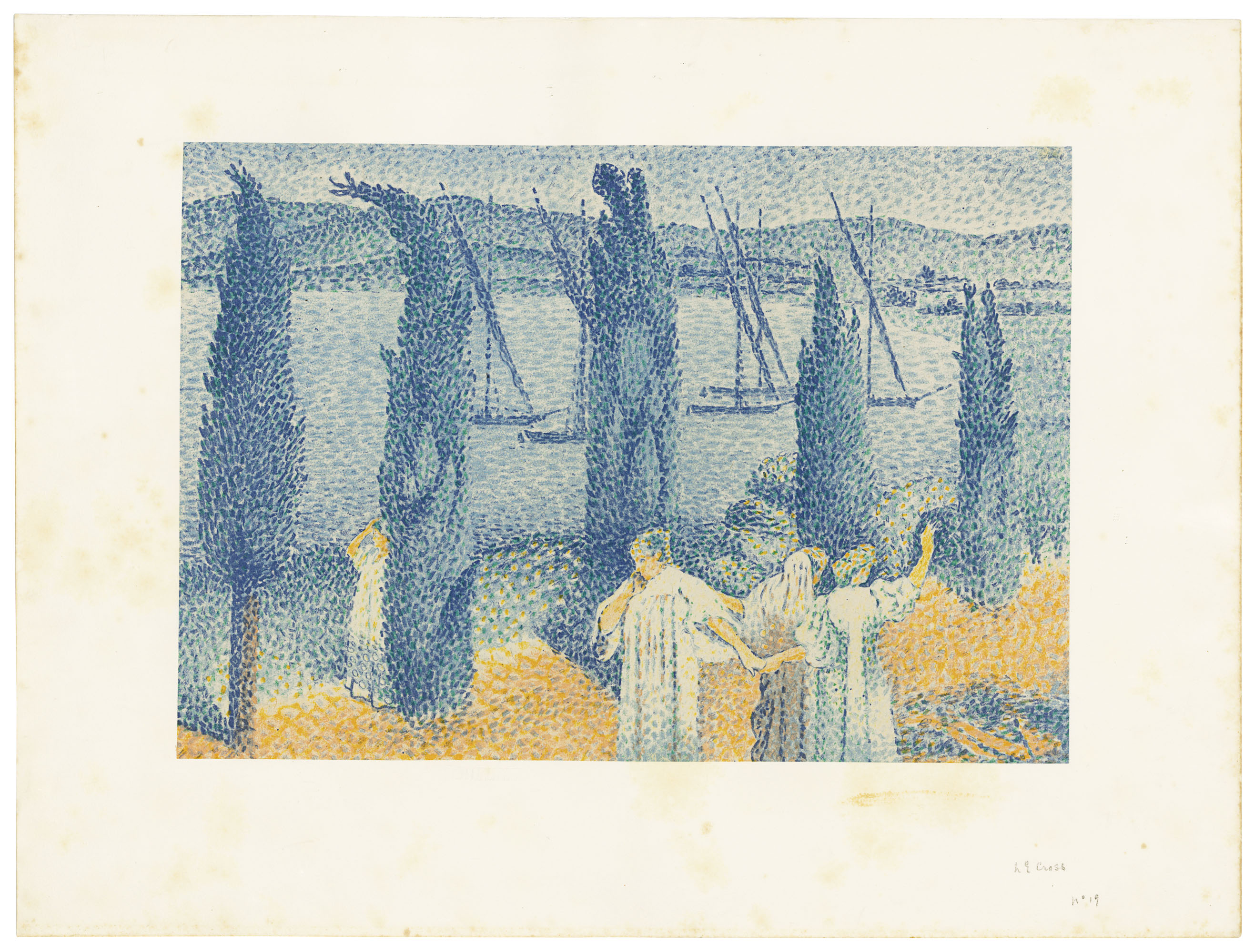 HENRI EDMOND CROSS (1856-1910), La promenade, from: L'Album d