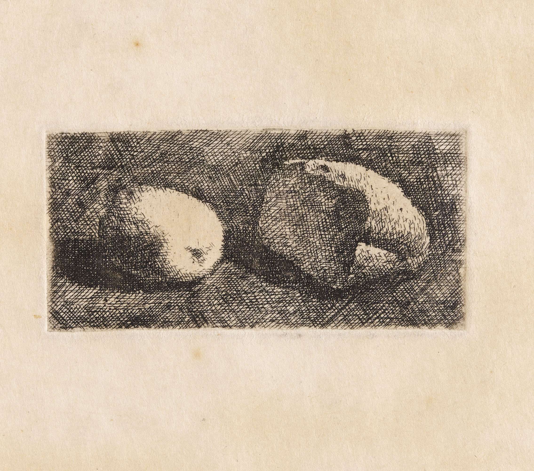 GIORGIO MORANDI (1890-1964), Natura morta con pane e limone