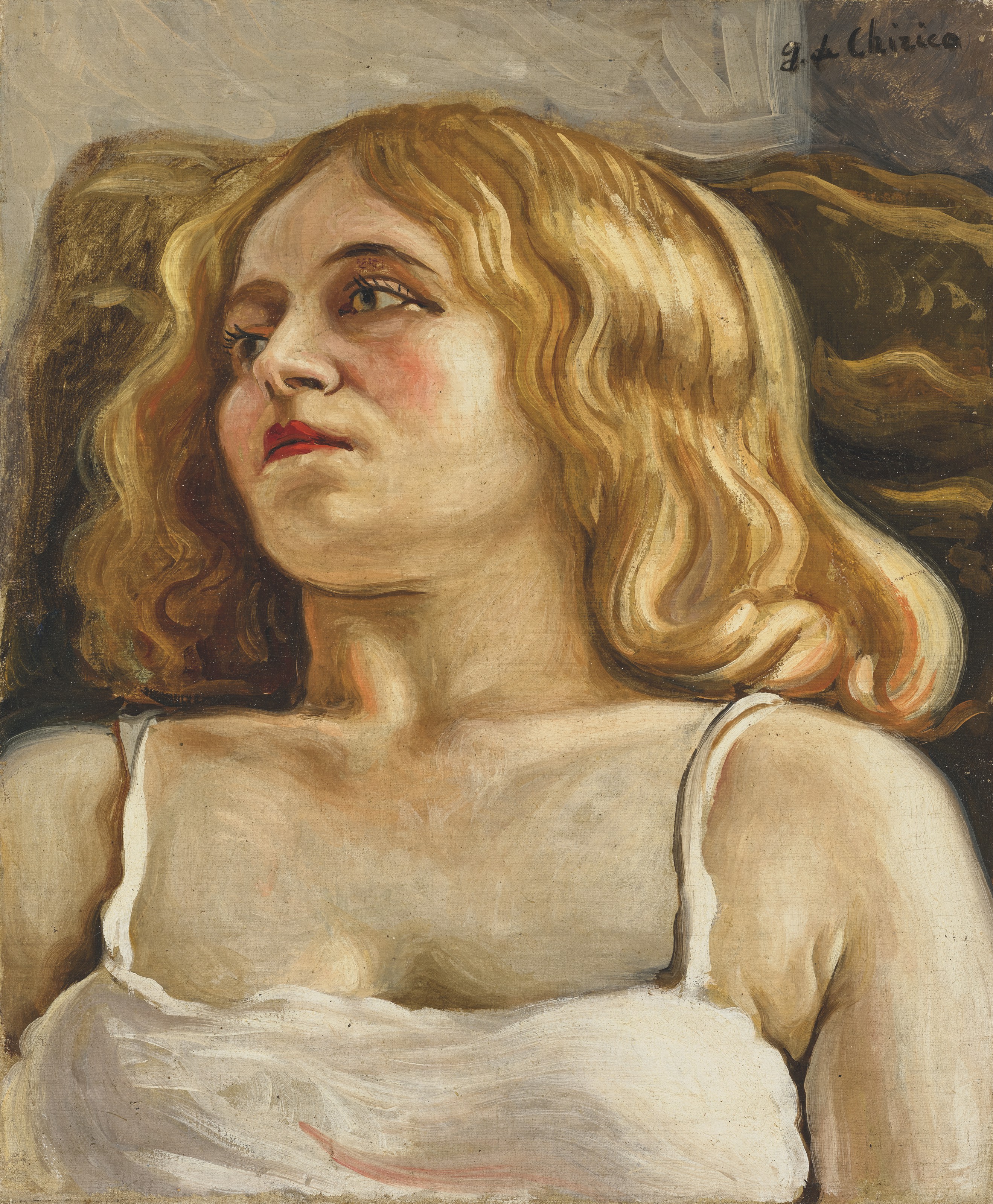 Busto di donna in riposo