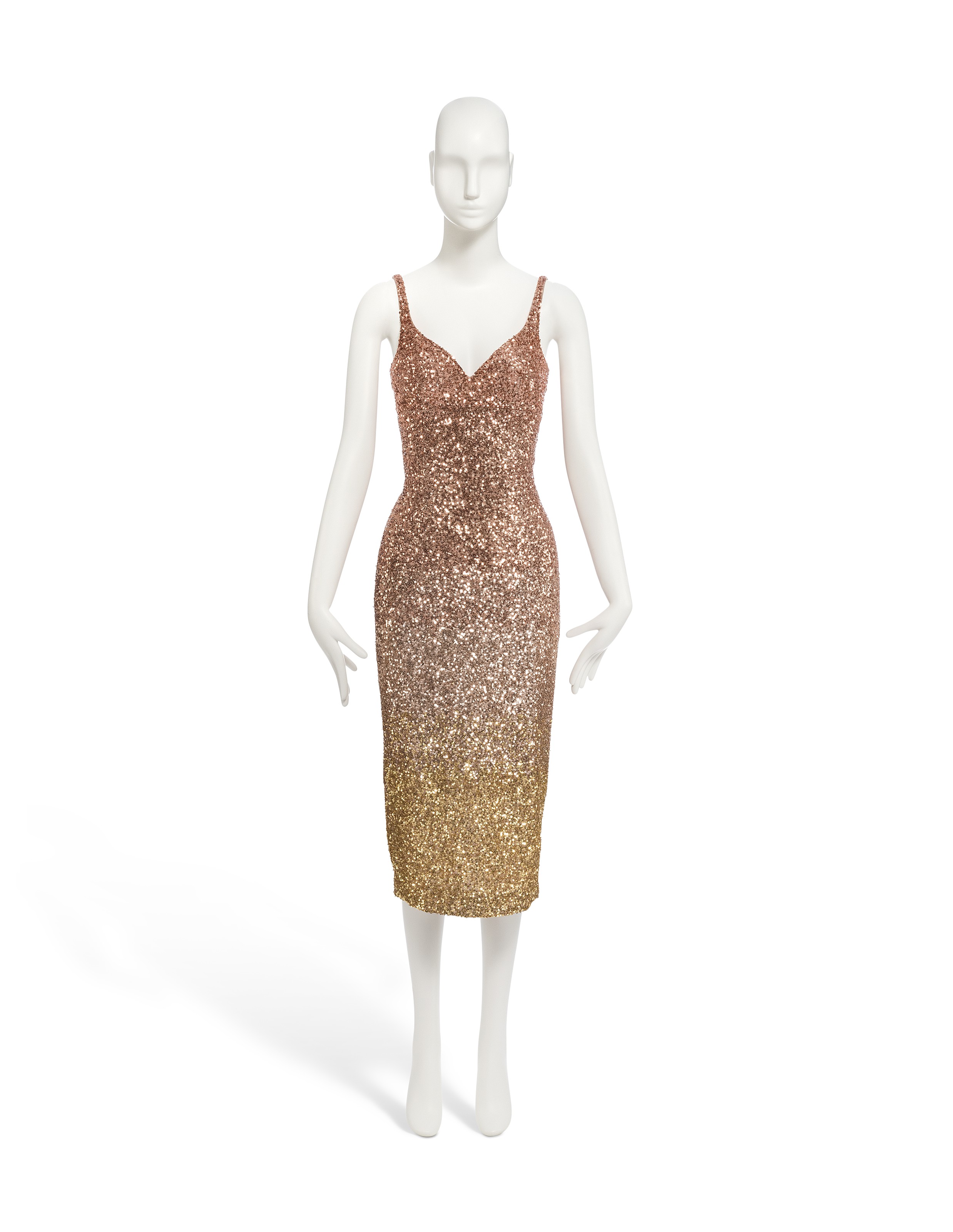 A DGRAD SEQUINED COCKTAIL DRESS WORN BY JENNIFER LAWRENCE, BY L'WREN  SCOTT, 'SERENGETI SUNSET' COLLECTION, SPRING-SUMMER 2011 | Christie's